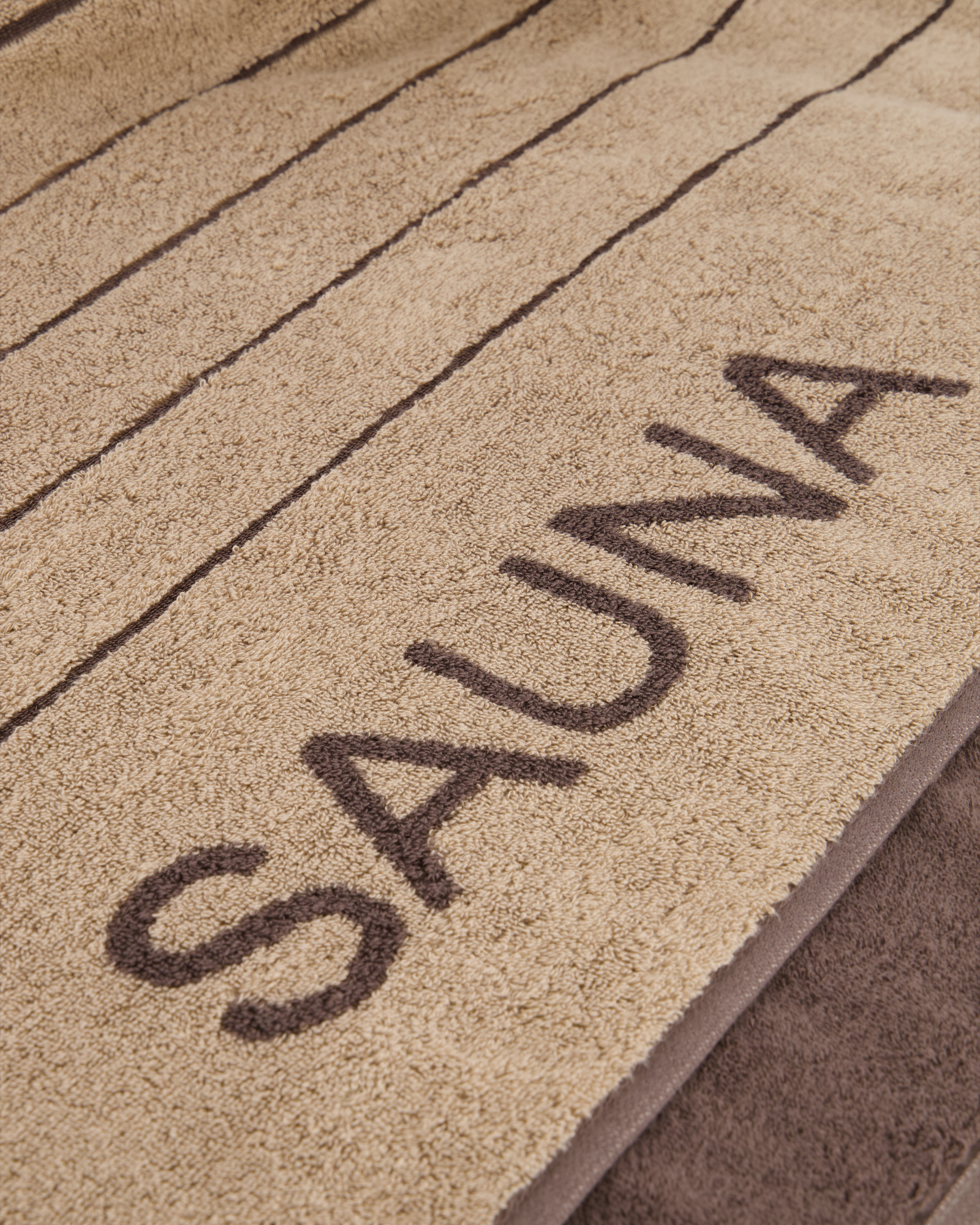 Cawö Saunatücher Balance Doubleface 6237 sand - 39 - 80x200 cm