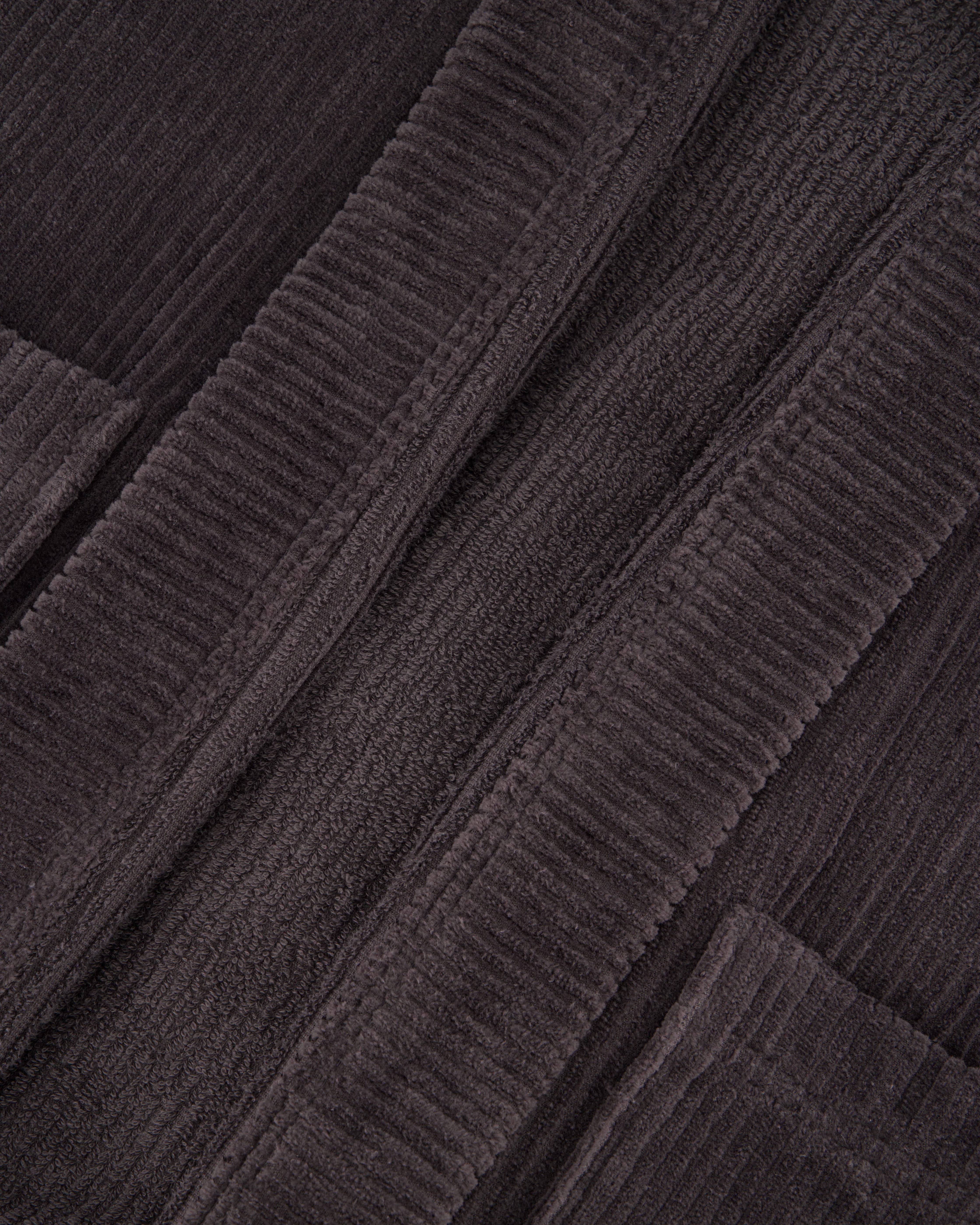 Cawö Bademäntel Herren Kimono Cord-Optik 6540 basalt - 740