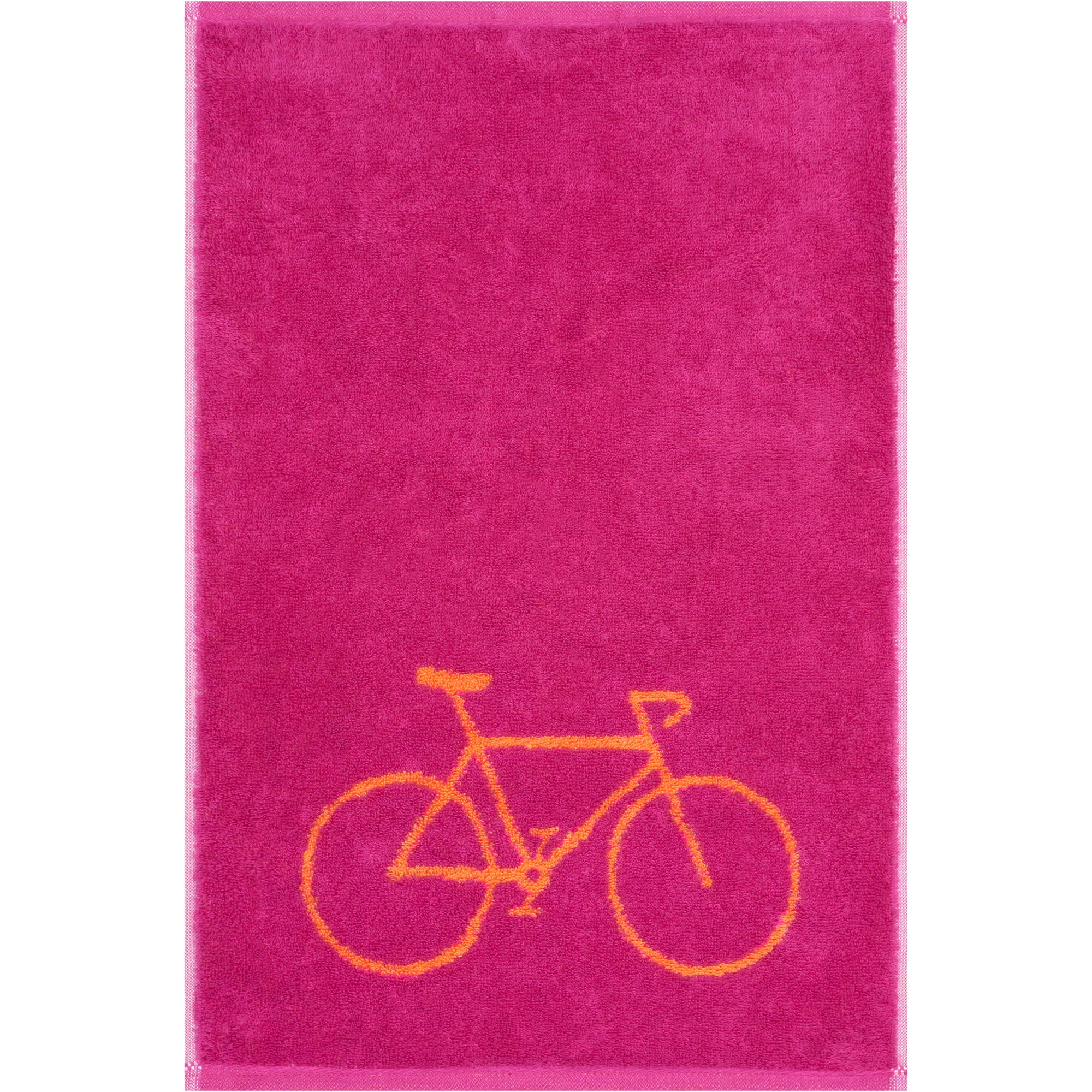 Cawö Gästetücher Postcard Towels Edition 100 Fahrrad pink - 22 - Gästetuch 30x50 cm
