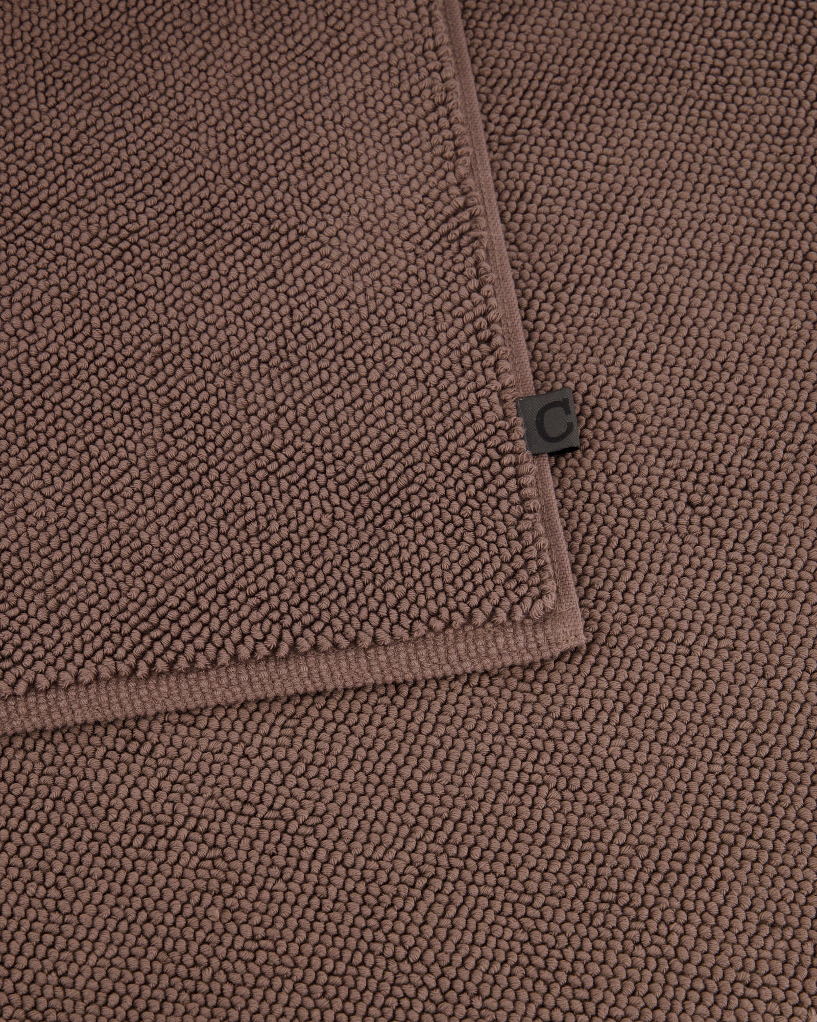 Cawö Home - Badteppich Loop 1007 - Farbe: pepper - 397 - 60x60 cm