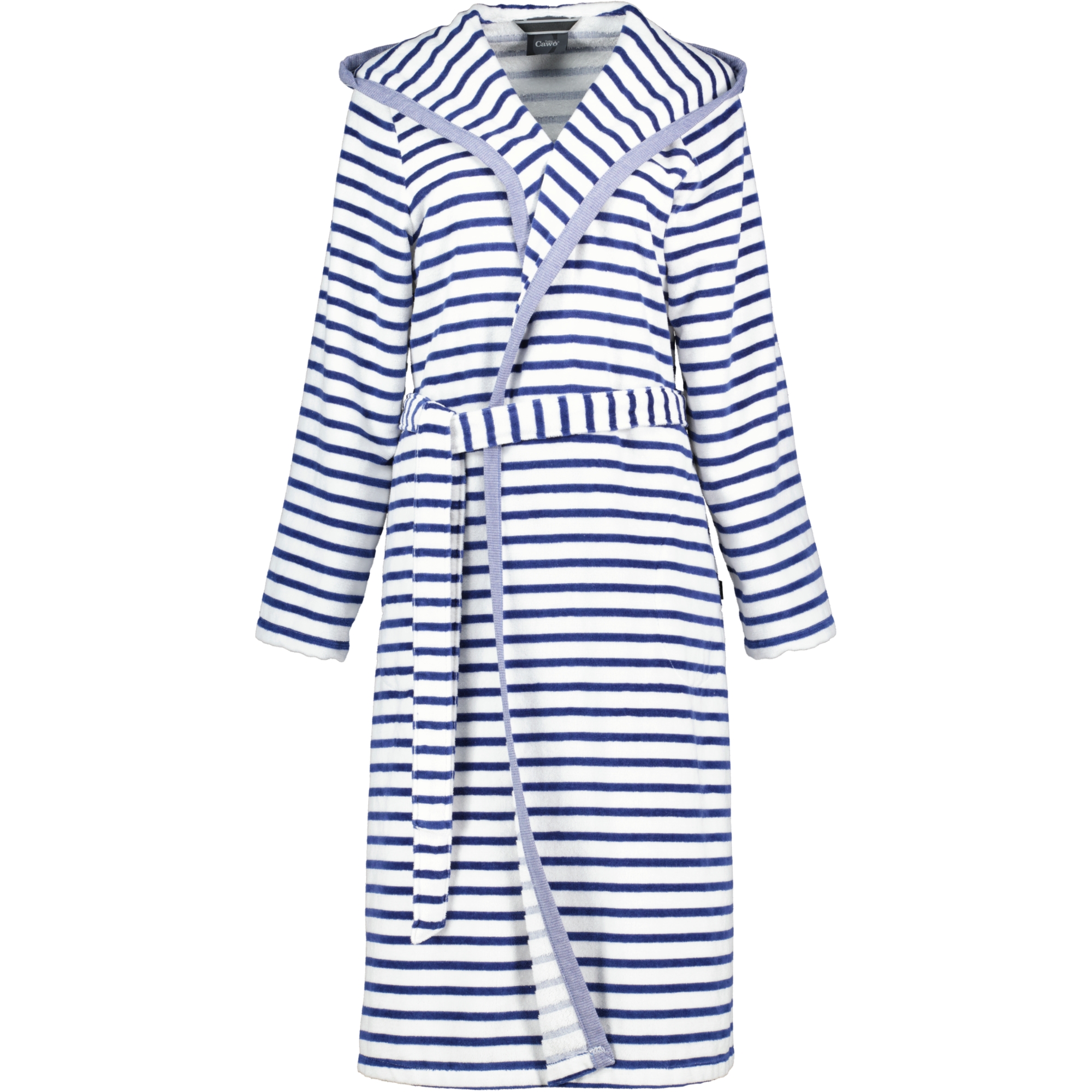 Cawö - Damen Bademantel Kapuze Breton 6596 - Farbe: navy - 16
