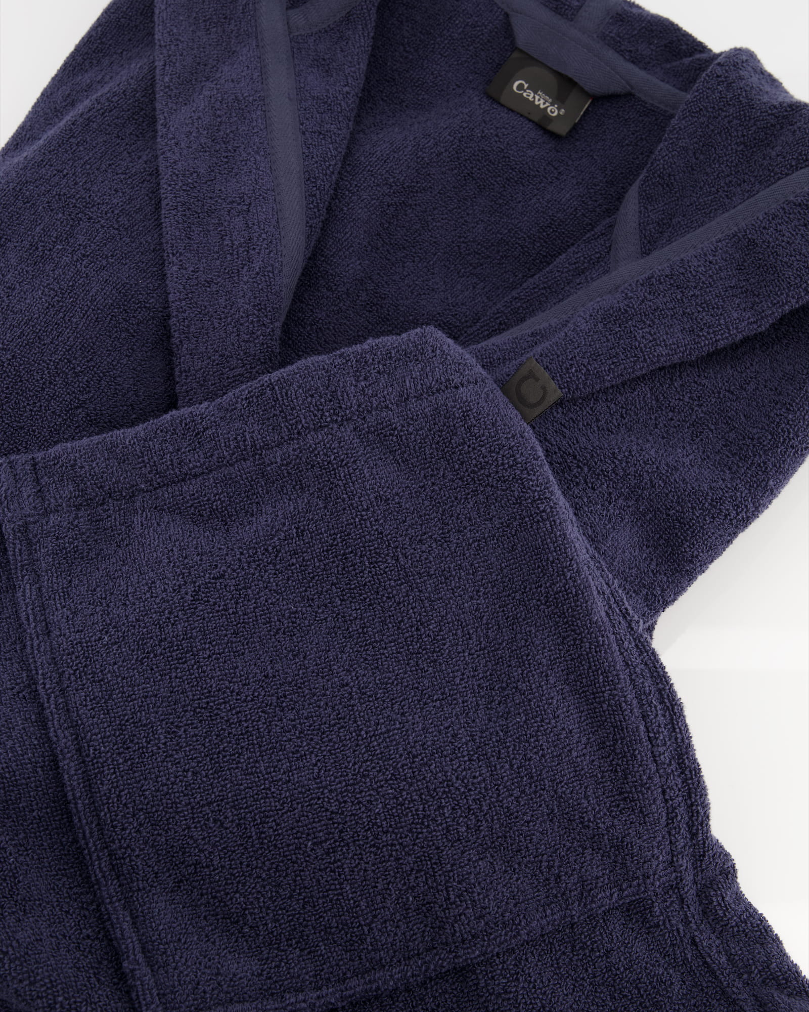 Cawö Home Bademäntel Herren bis 5XL Kapuze Classic 842 - Farbe: blau - 17