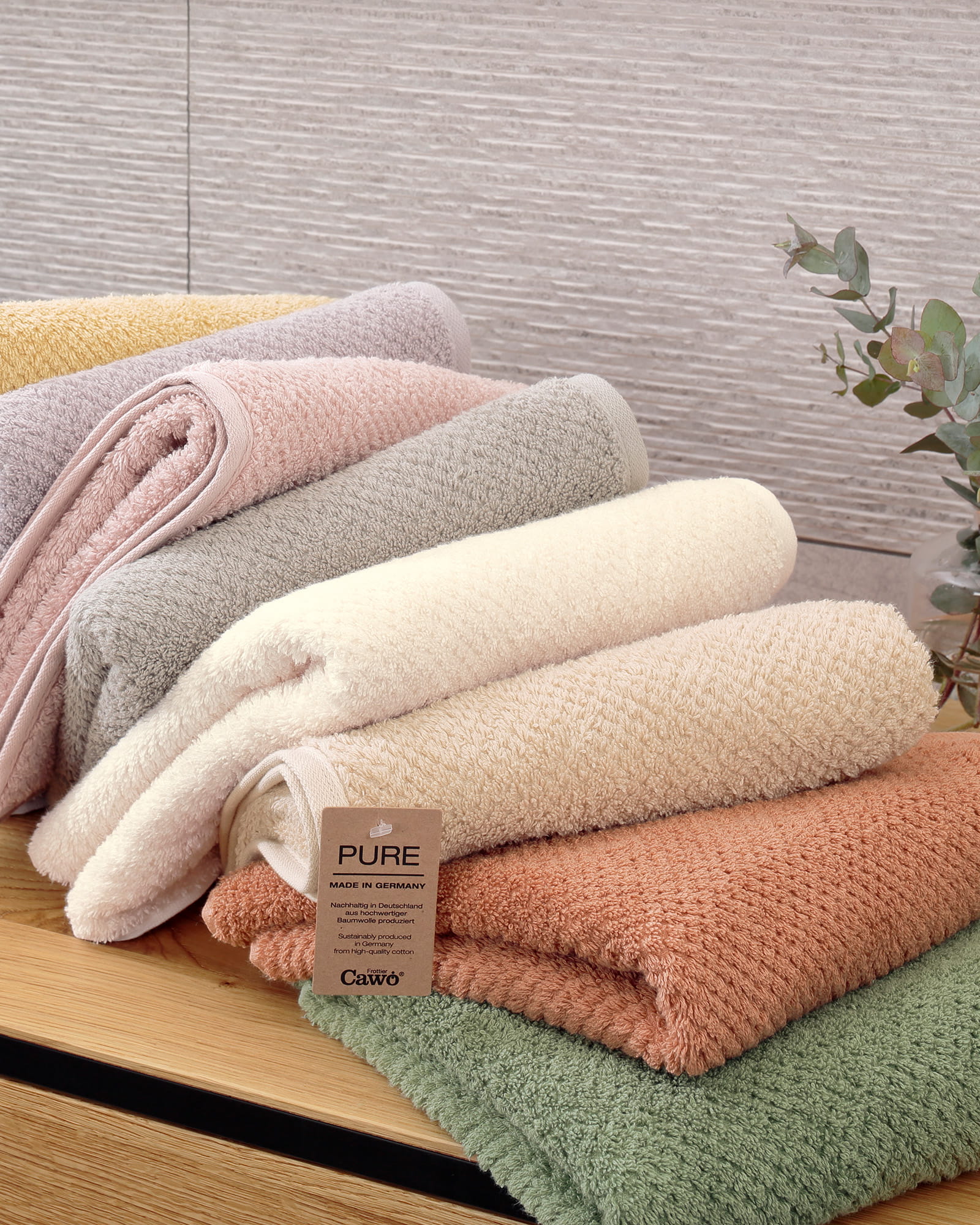Cawö Handtücher Pure 6500 - Farbe: zimt - 369 - Handtuch 50x100 cm