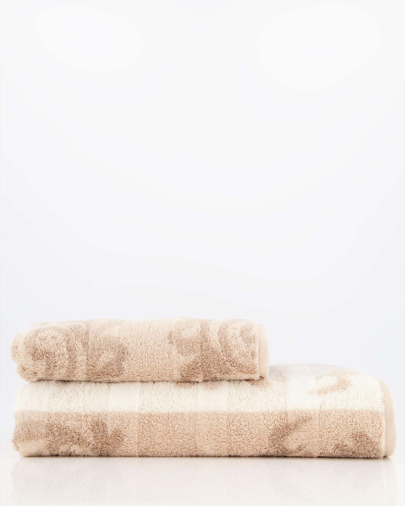 Cawö - Noblesse Cashmere Jacquard 1057 - Farbe: sand - 33 - Handtuch 50x100 cm