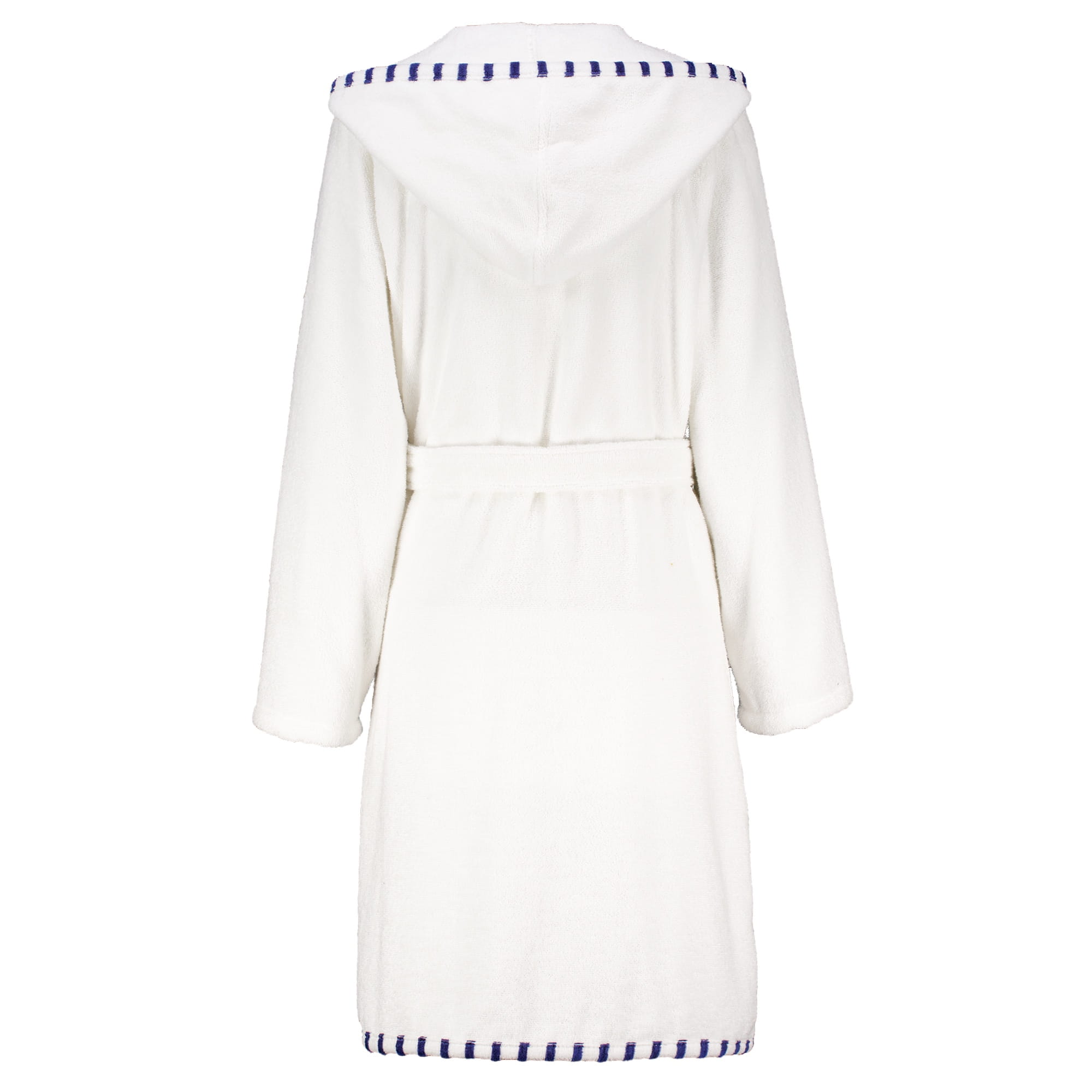 Cawö Home Bademäntel Damen Kapuze Breton 848 weiß - 600
