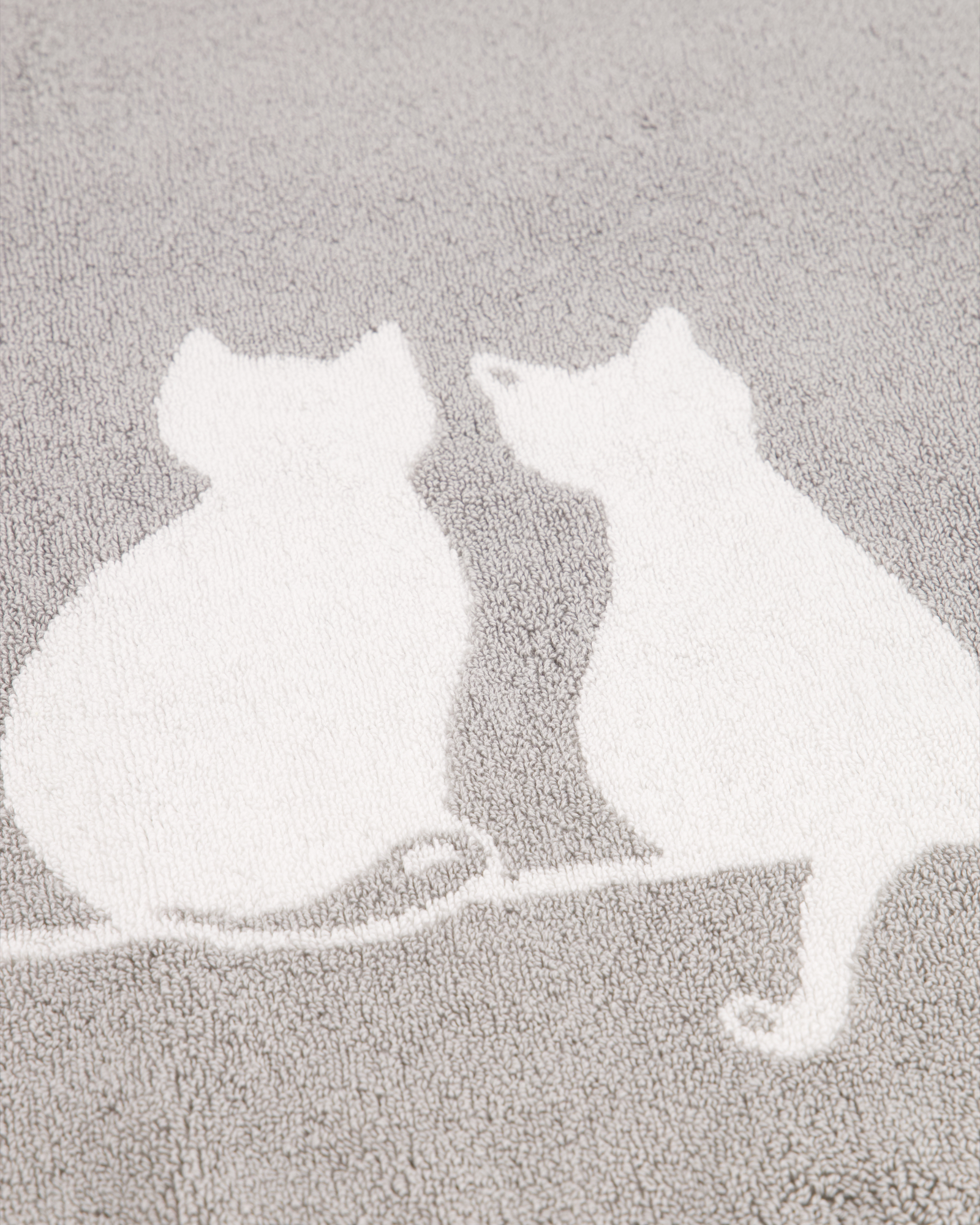 Cawö Badematten CUTE CATS You & Me 6263 platin/weiß - 76 - 50x80 cm