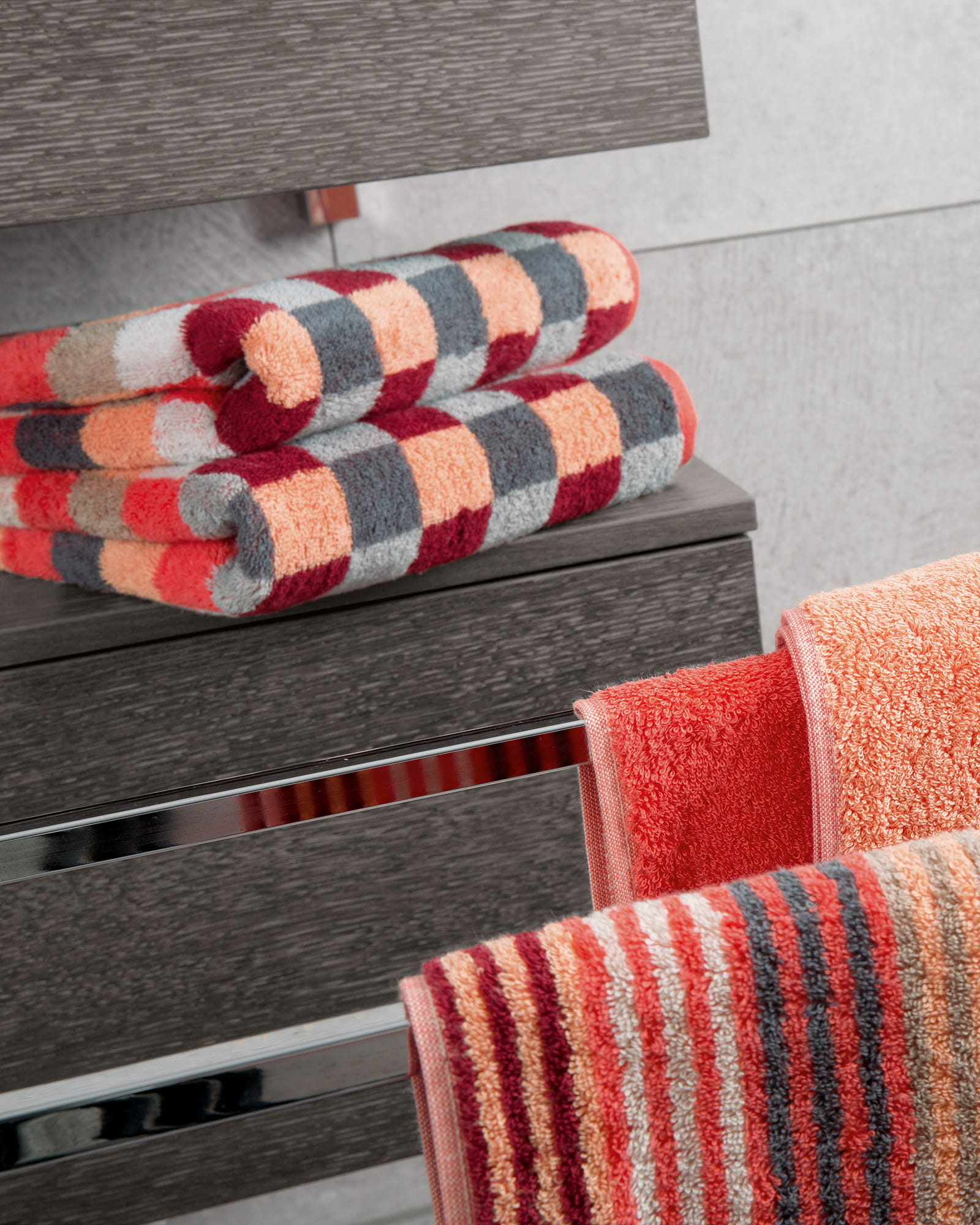 Cawö - Unique Karo 942 - Farbe: koralle - 22