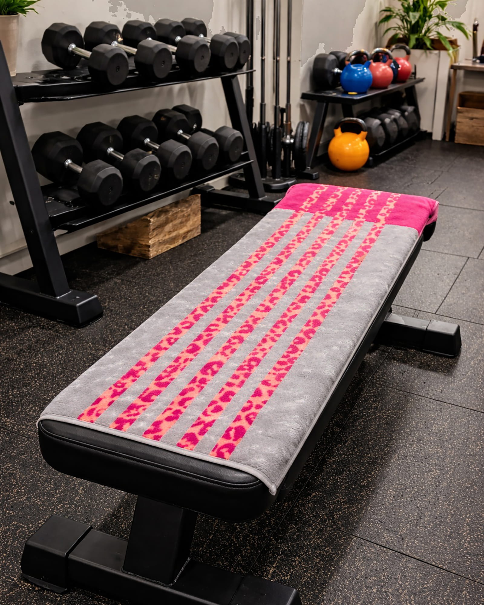 Cawö Fitness-Handtücher LEO STRIPE 6291 vibrant pink - 27 - 50x130 cm