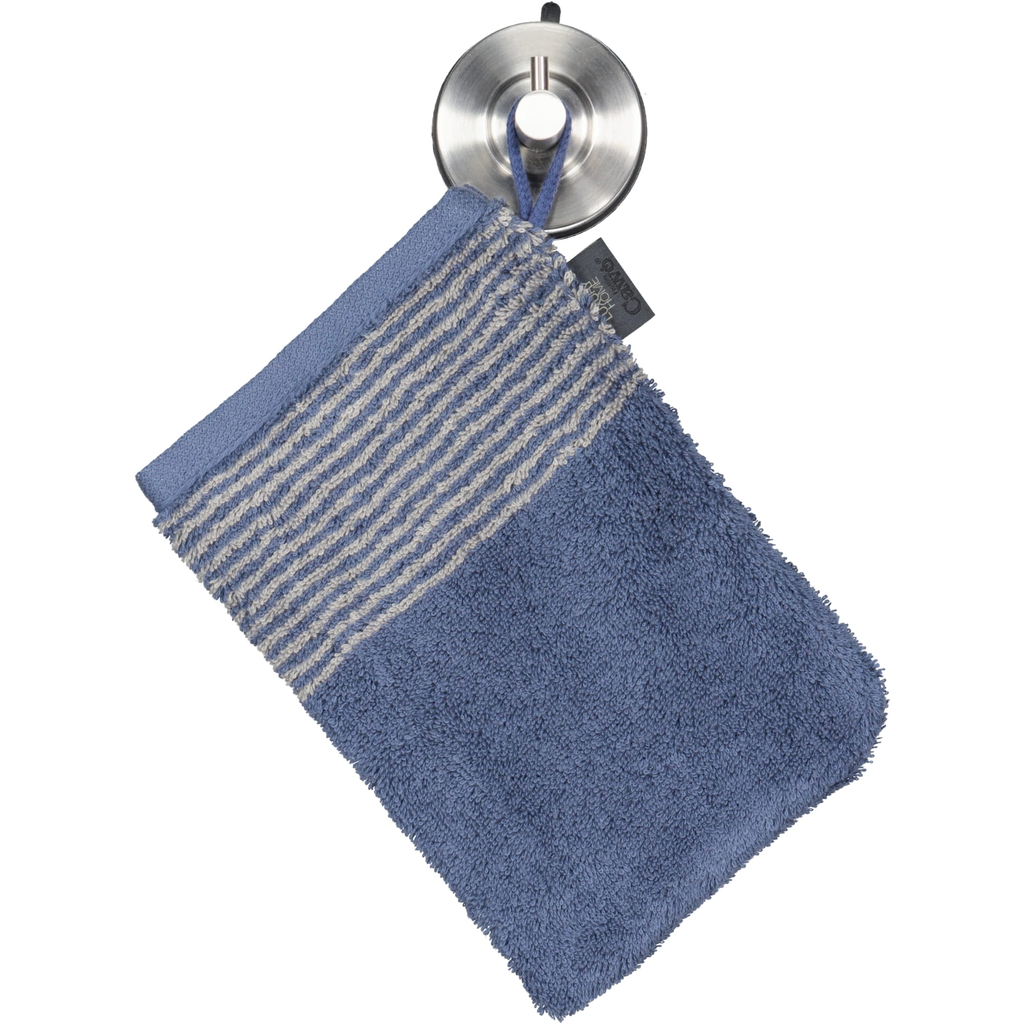 Cawö - Luxury Home Two-Tone 590 - Farbe: nachtblau - 10 - Waschhandschuh 16x22 cm