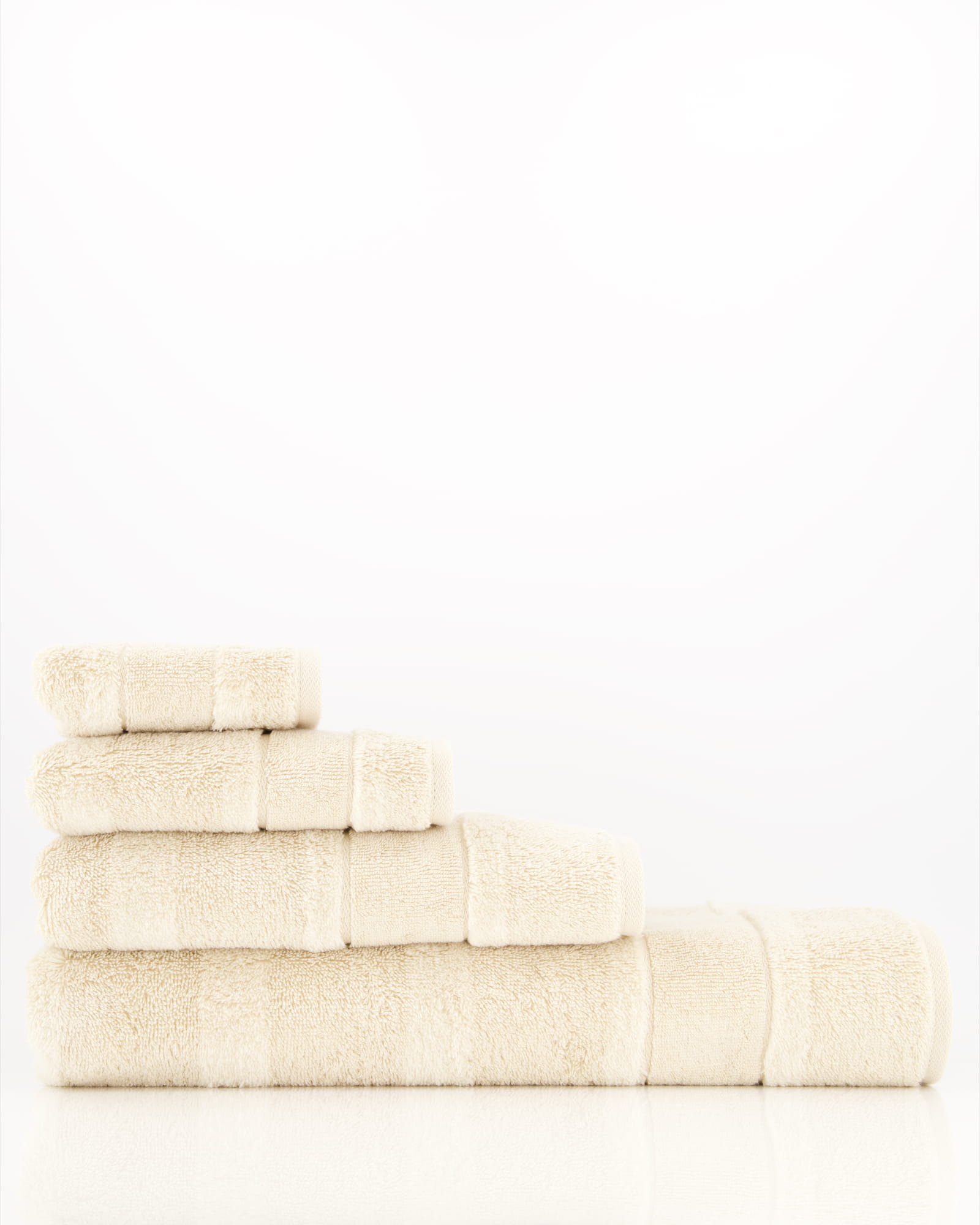 Cawö Handtücher Noblesse2 Uni 1002 beige - 370 - Seiflappen 30x30 cm