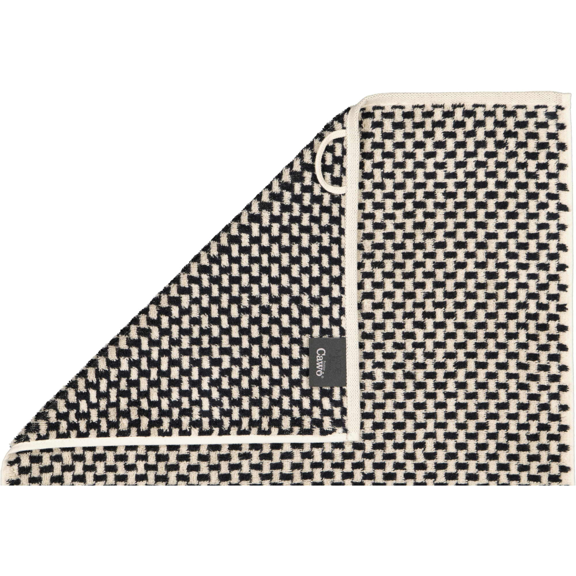 Cawö Handtücher Natural Allover 6215 - Farbe: natur-schwarz - 39