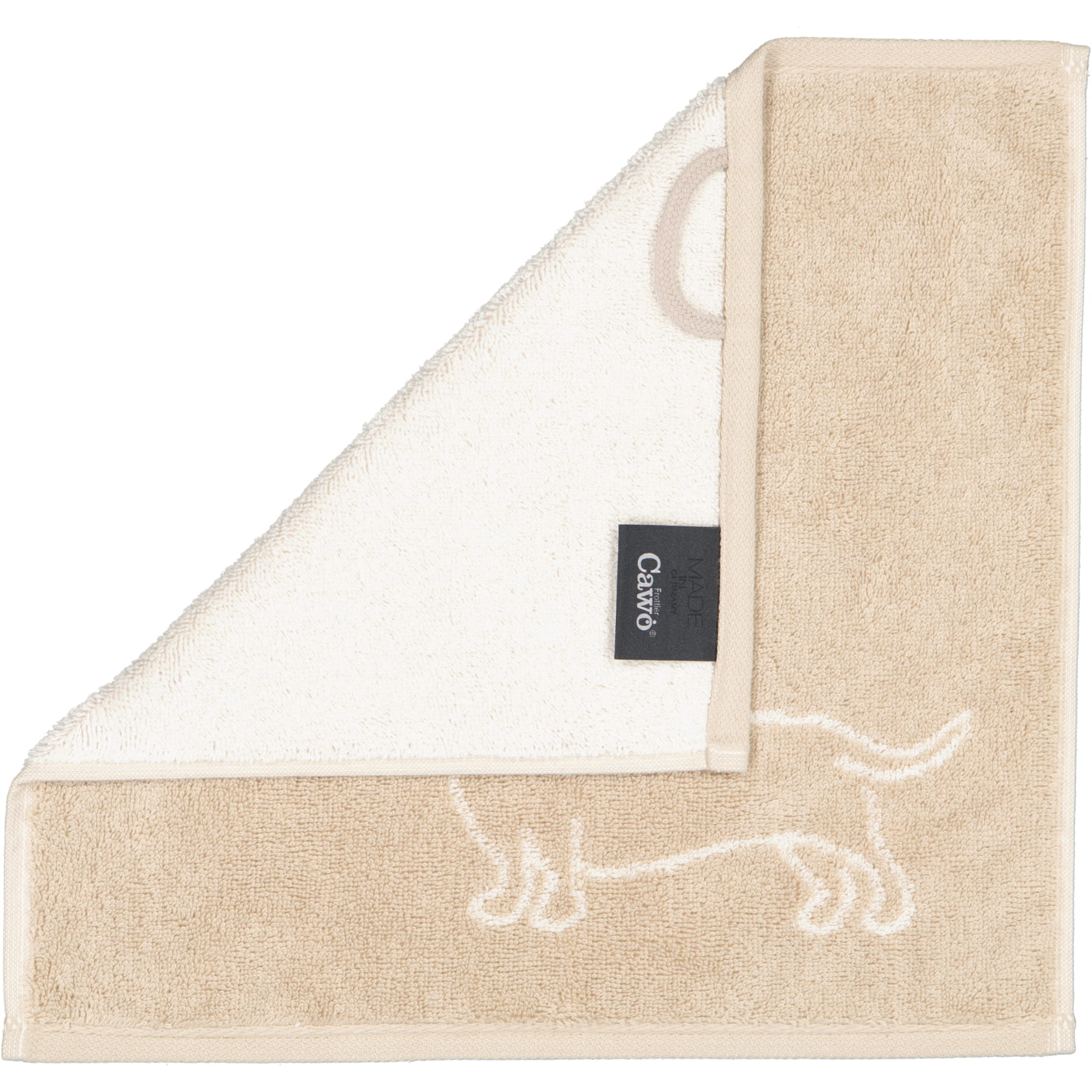 Cawö Seiftücher WE LOVE DOGS Mix 6249 3er Set Natur-Beige - 33 - 30x30 cm