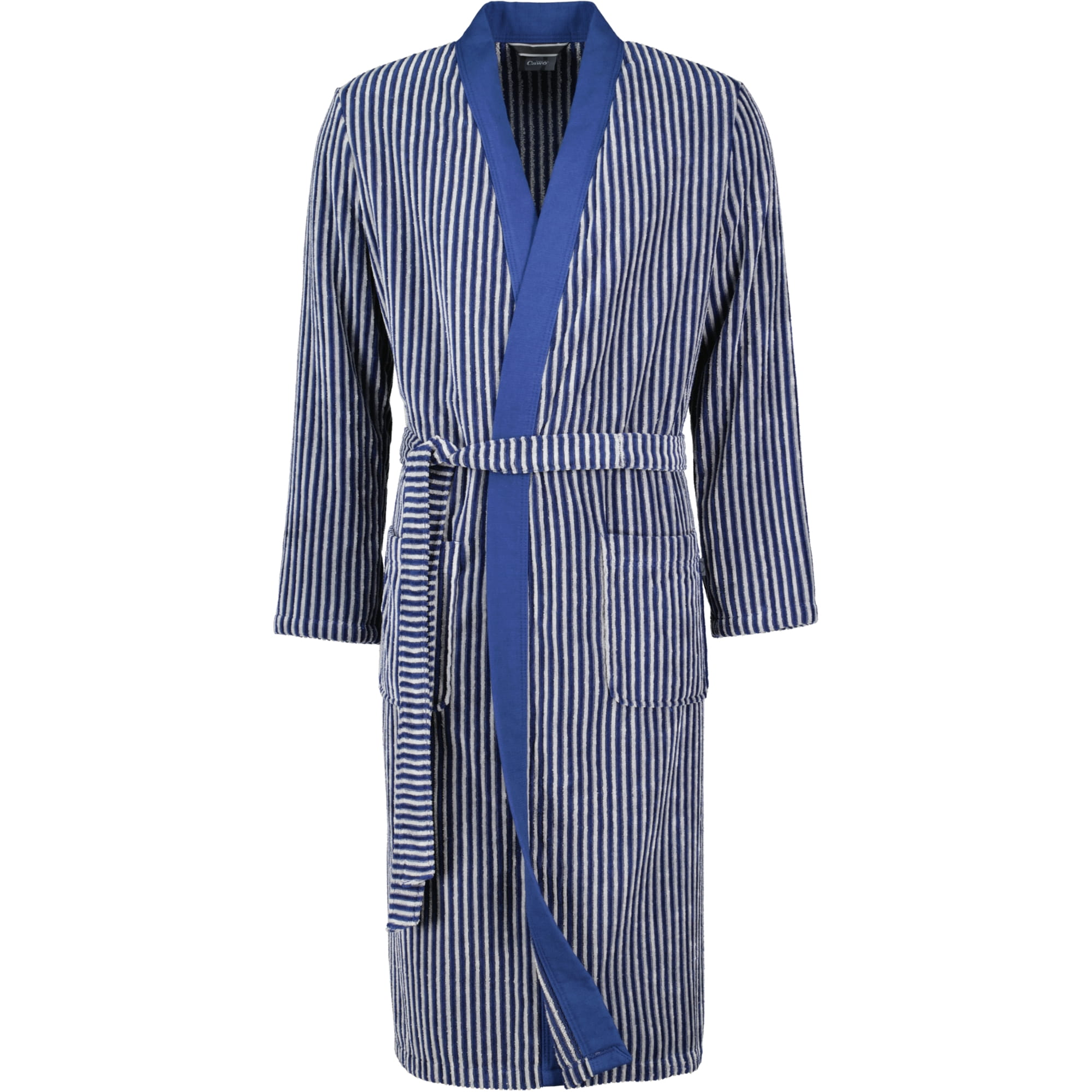 Cawö - Herren Bademantel Kimono 2843 - Farbe: blau - 17