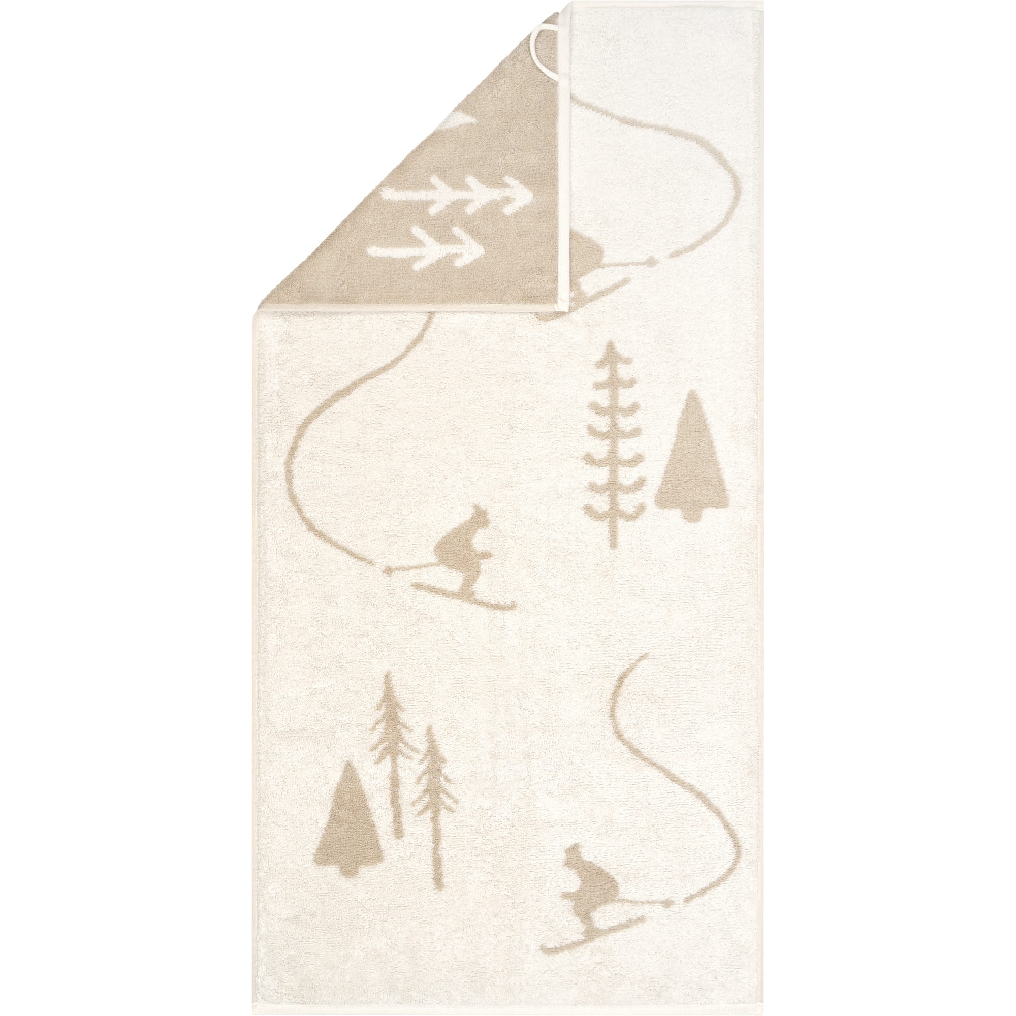 Cawö Handtücher WINTER EDITION Skifahrer 6272 beige/natur - 30