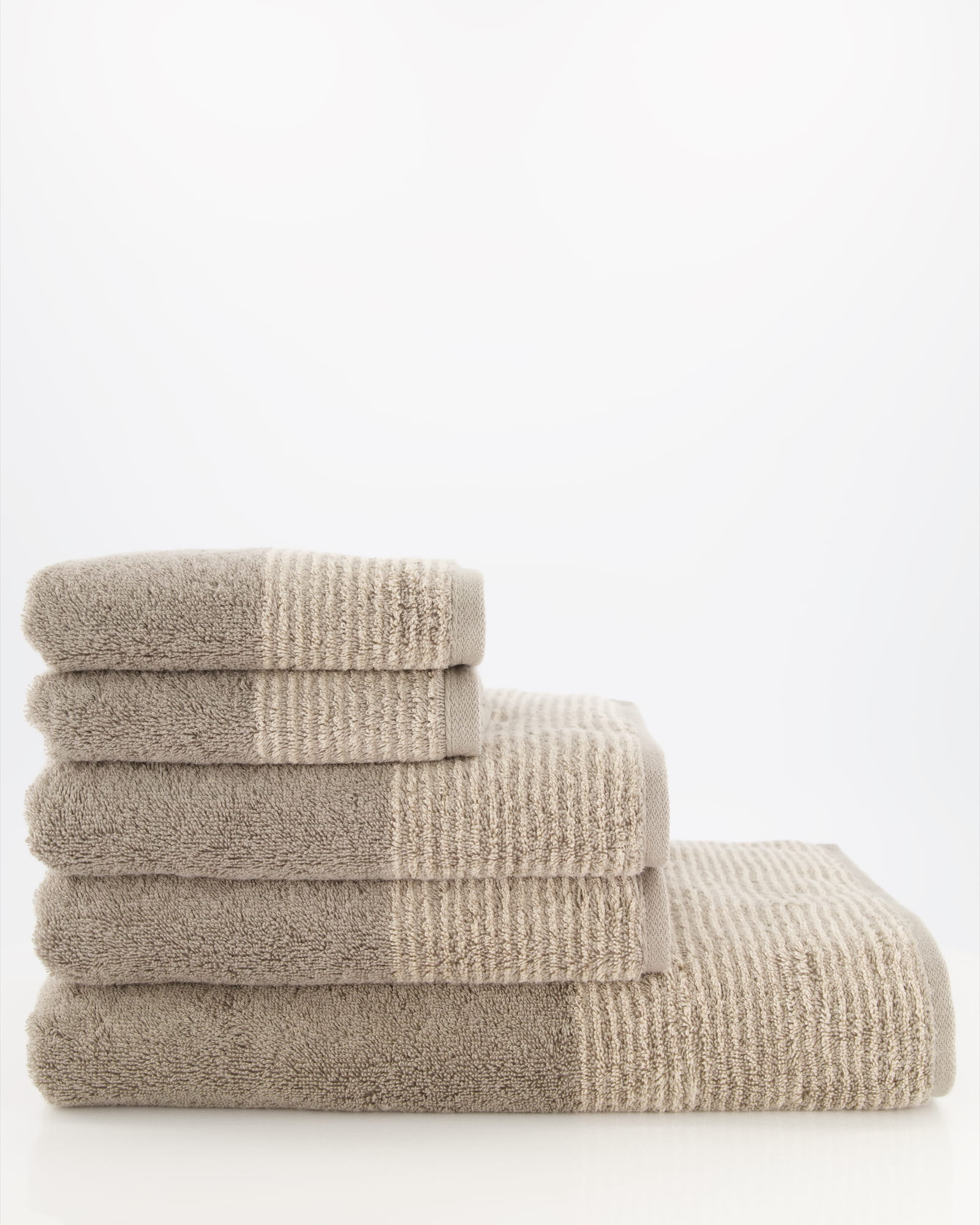 Cawö - Luxury Home Two-Tone 590 - Farbe: graphit - 70 - Handtuch 50x100 cm