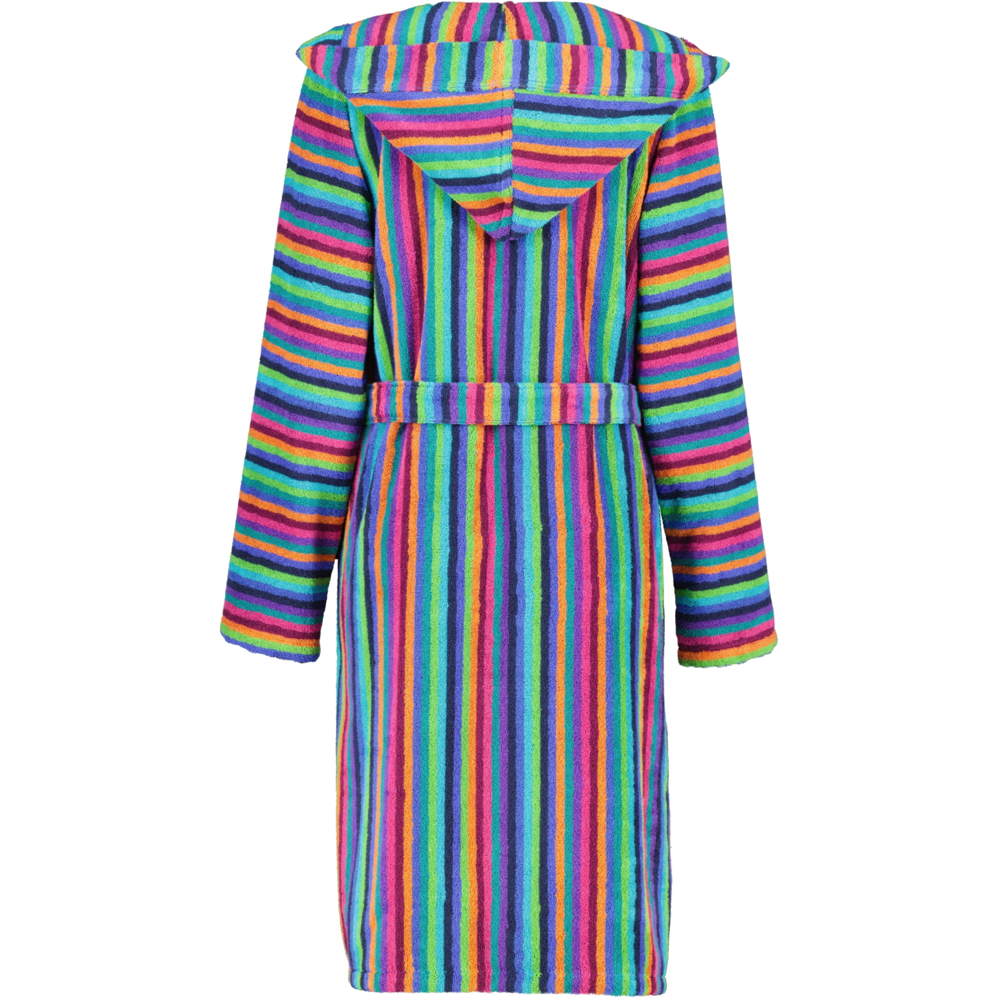 Cawö - Damen Kurzmantel Walkfrottier - Kapuze 7049 - Farbe: 84 - multicolor