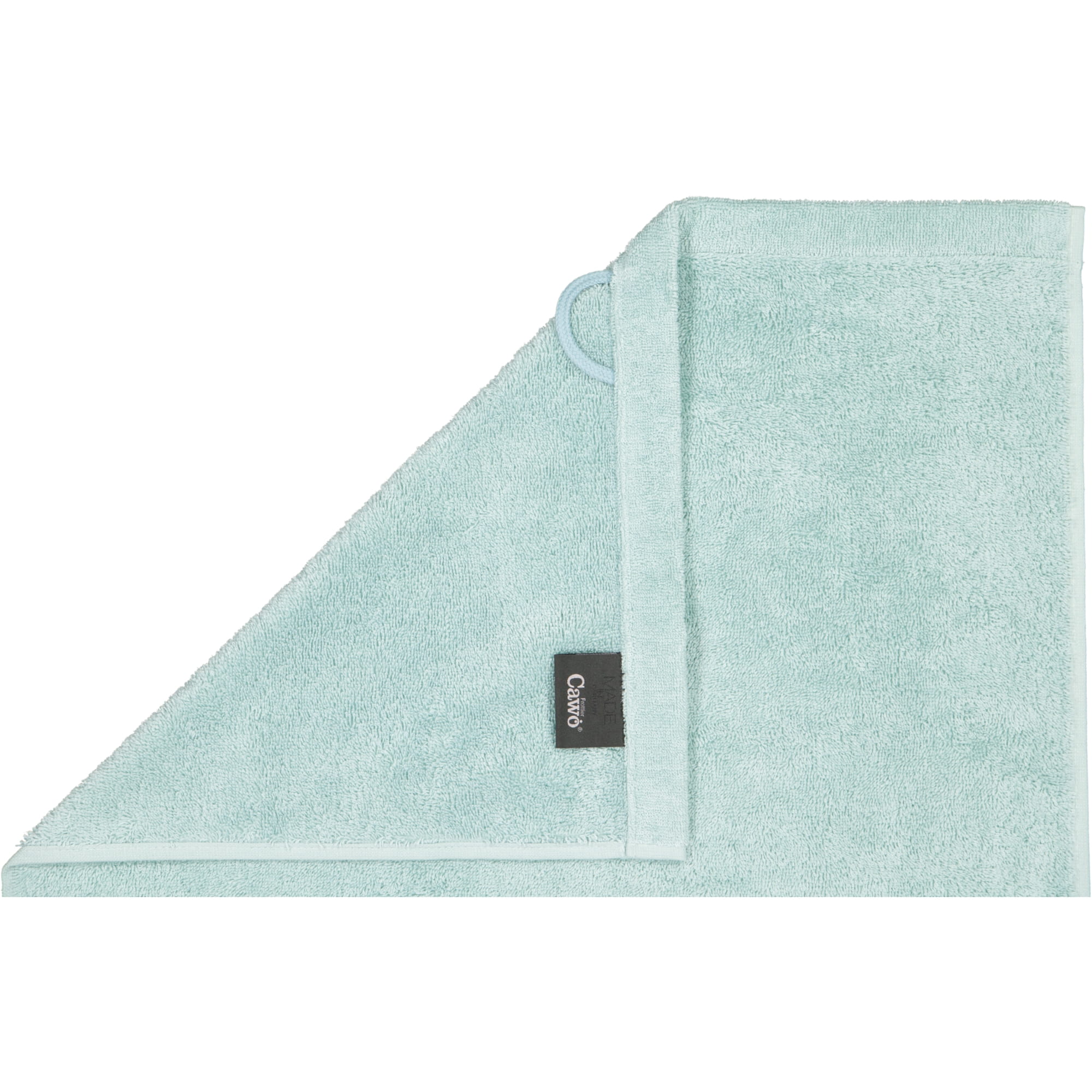 Cawö Handtücher Lifestyle Uni 7007 seegrün - 455 - Seiflappen 30x30 cm