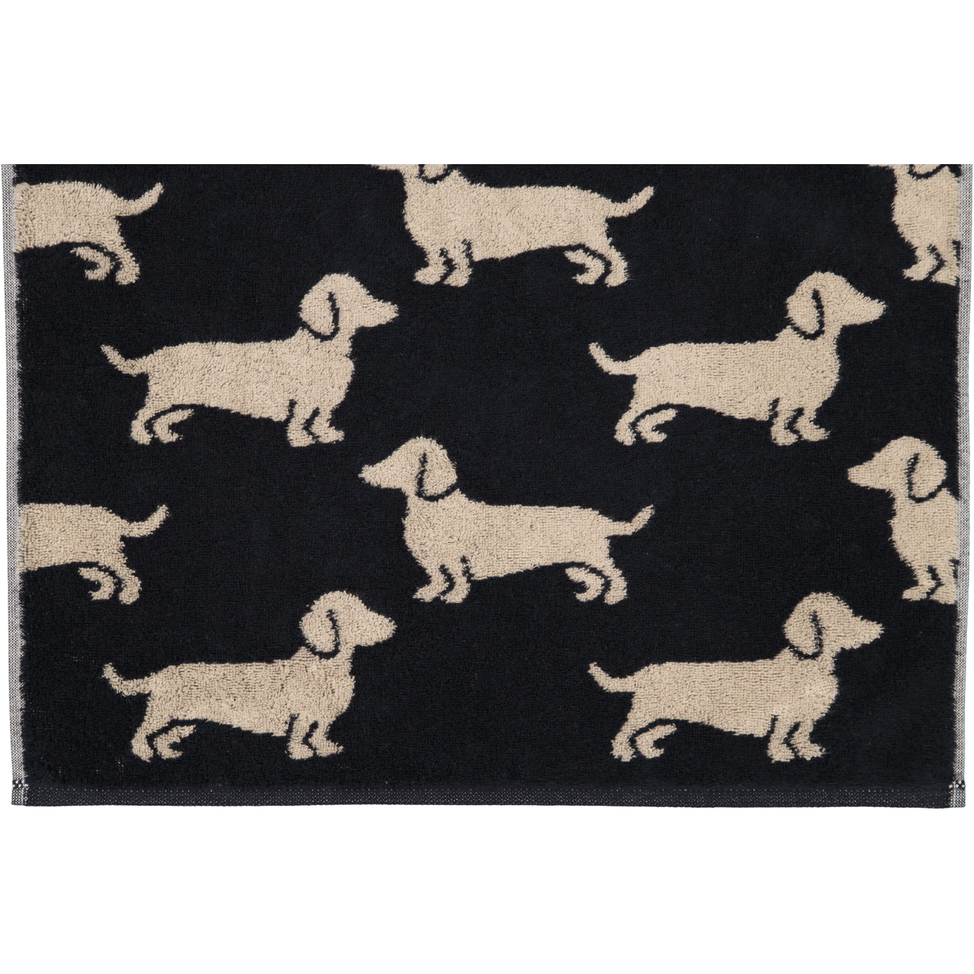 Cawö Handtücher WE LOVE DOGS 6246 Schwarz-Beige - 93
