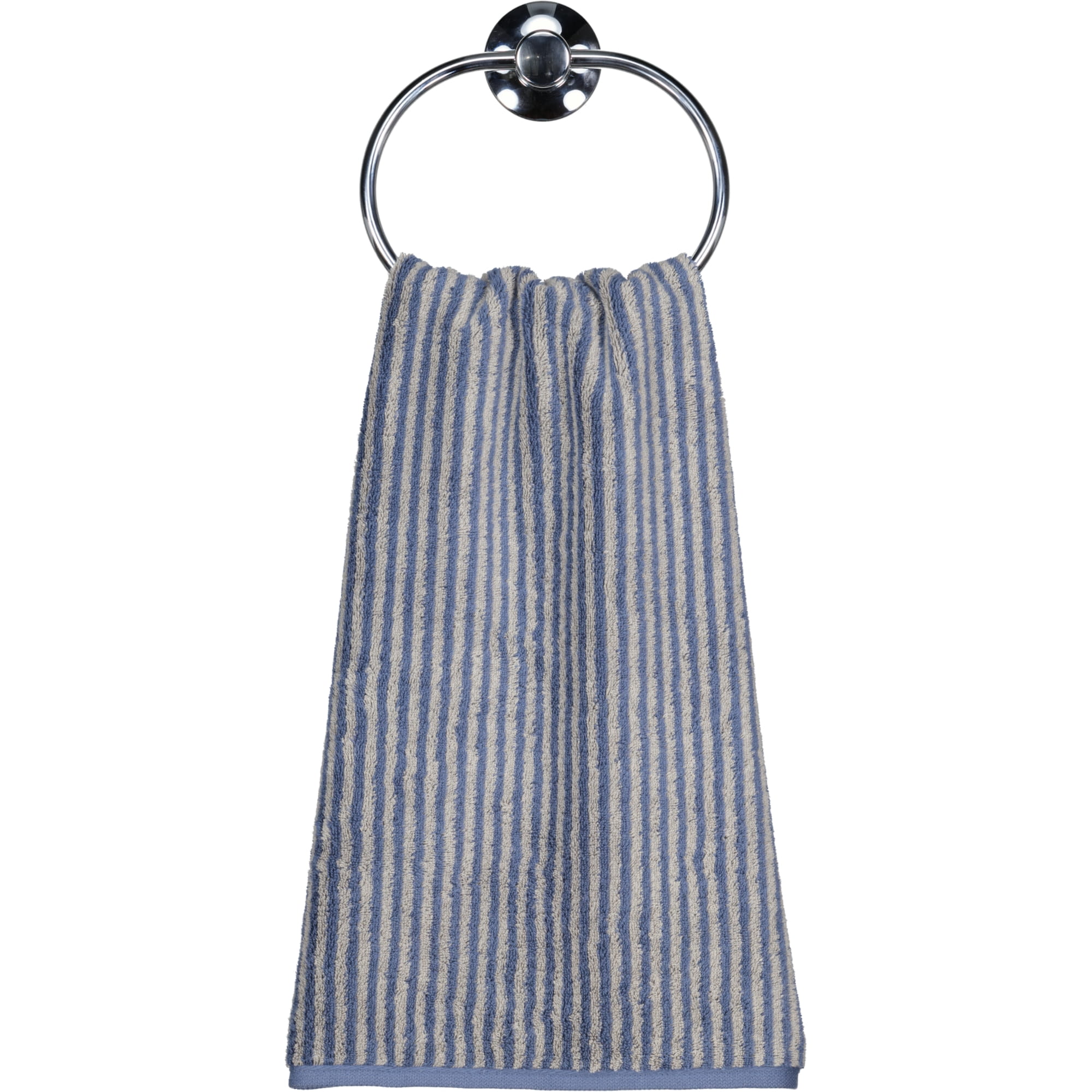Cawö Handtücher Two-Tone Stripes 480 nachtblau - 10 - Handtuch 50x100 cm