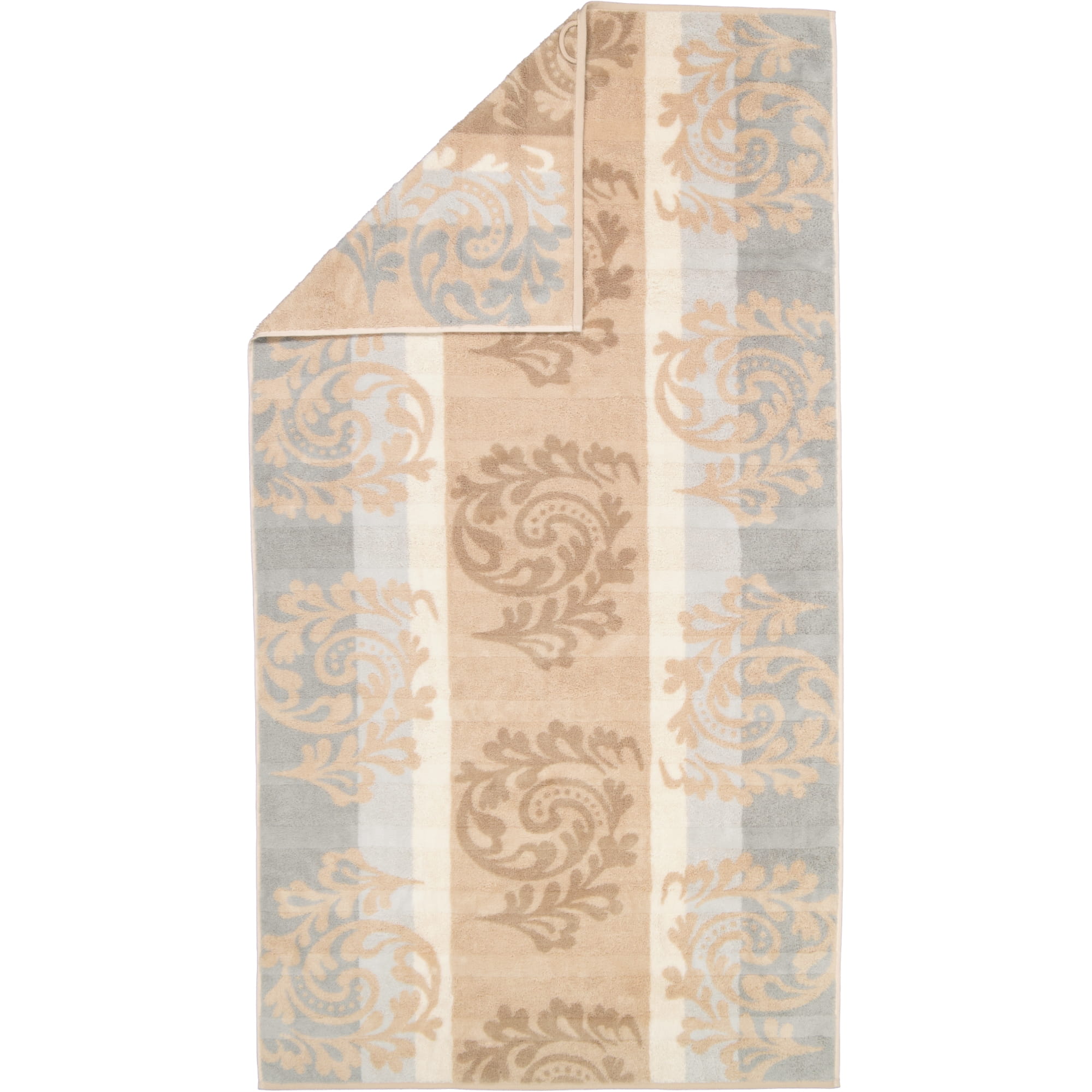 Cawö - Noblesse Cashmere Jacquard 1057 - Farbe: sand - 33 - Duschtuch 80x150 cm