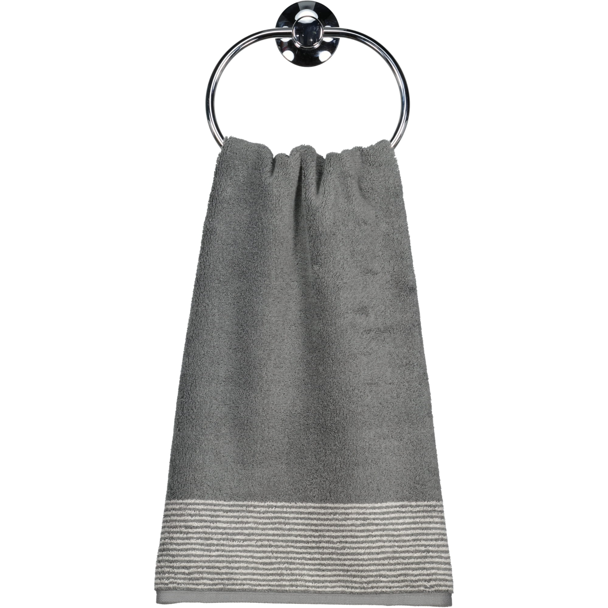 Cawö - Luxury Home Two-Tone 590 - Farbe: schiefer - 77 - Handtuch 50x100 cm