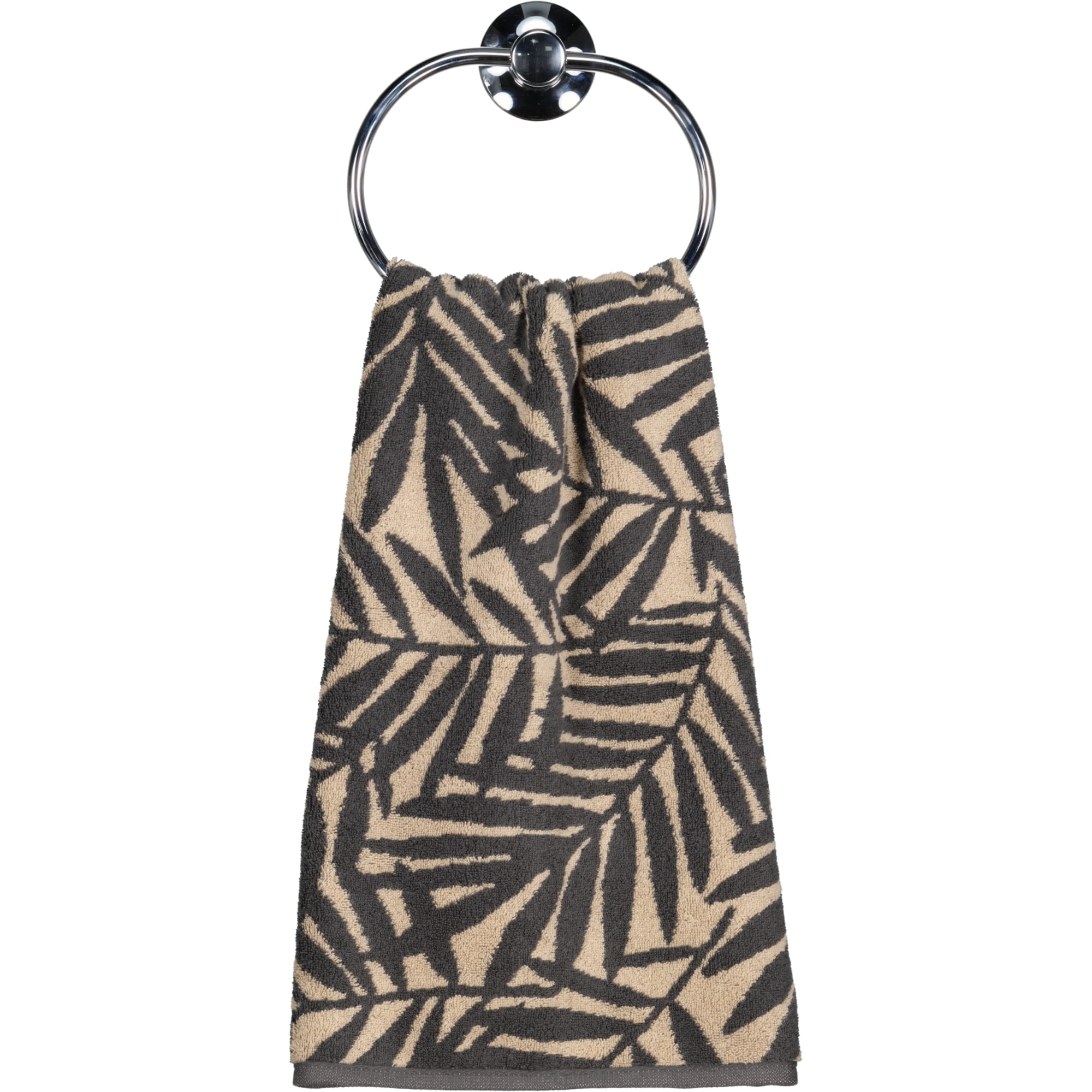 Cawö Handtücher Maison Blätter 6267 basalt - 37 - Handtuch 50x100 cm