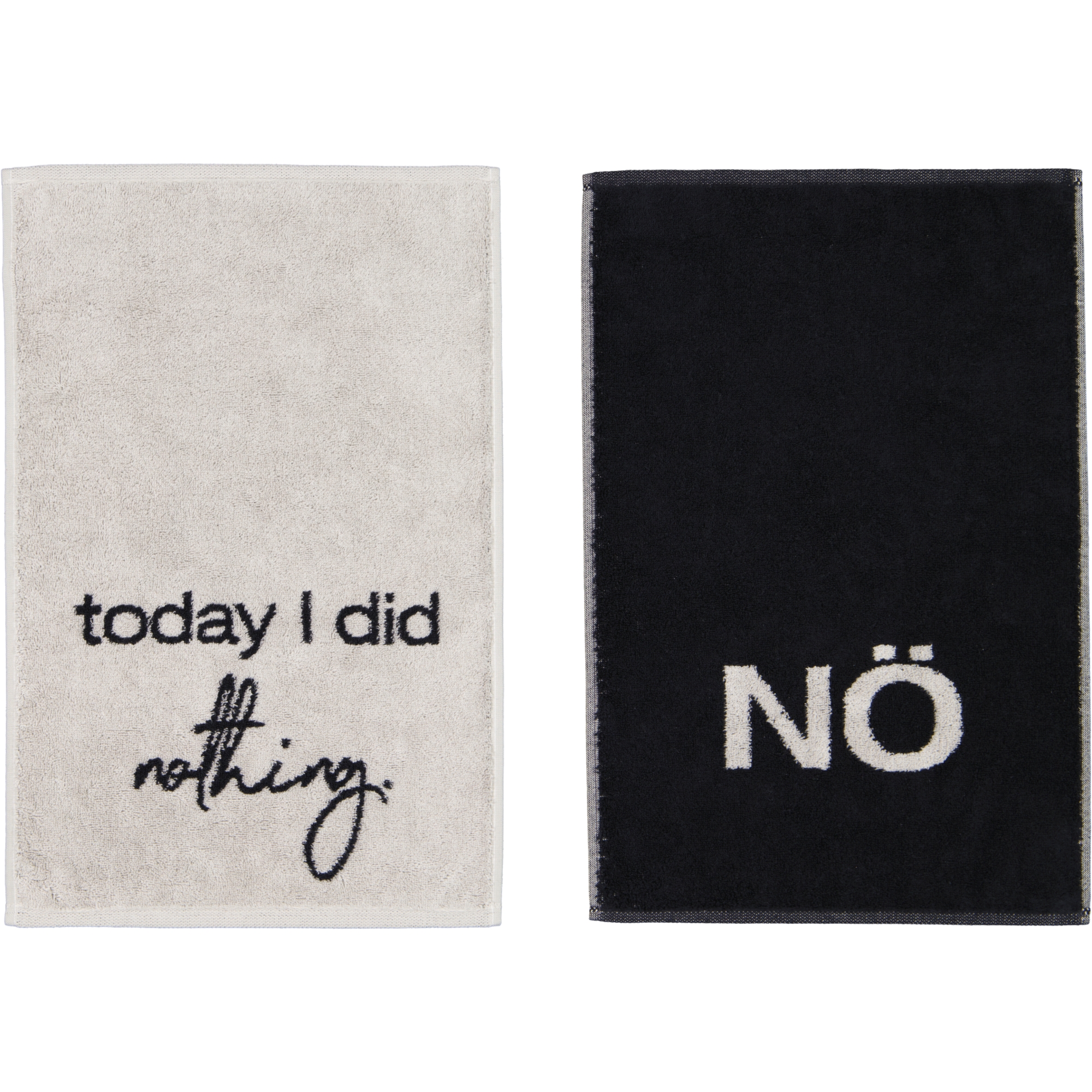 Cawö Gästetücher Postcard Towels Edition 100 today I did nothing - 04 - Gästetuch 30x50 cm