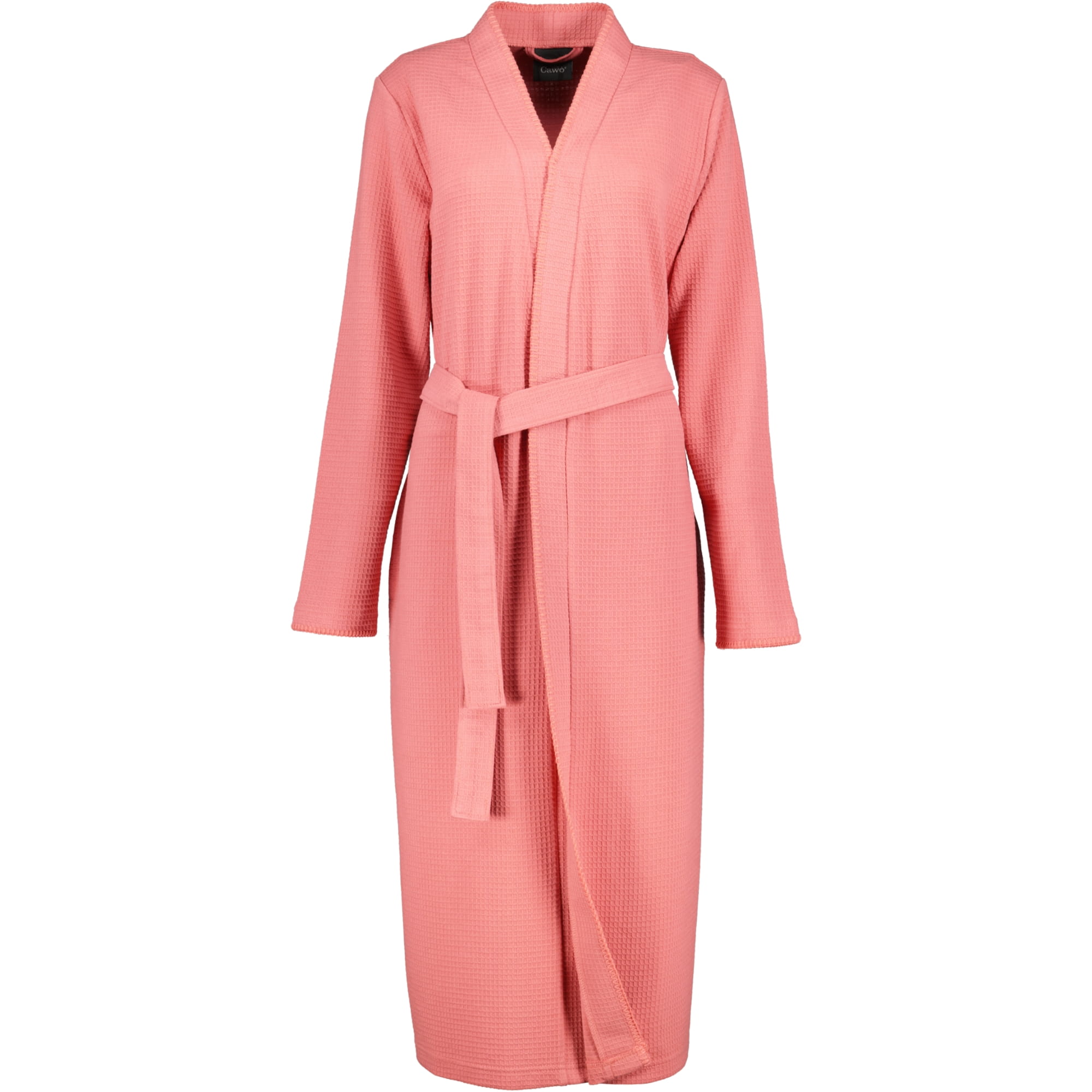 Cawö Home Bademäntel Damen Kimono Pique 812 koralle - 22