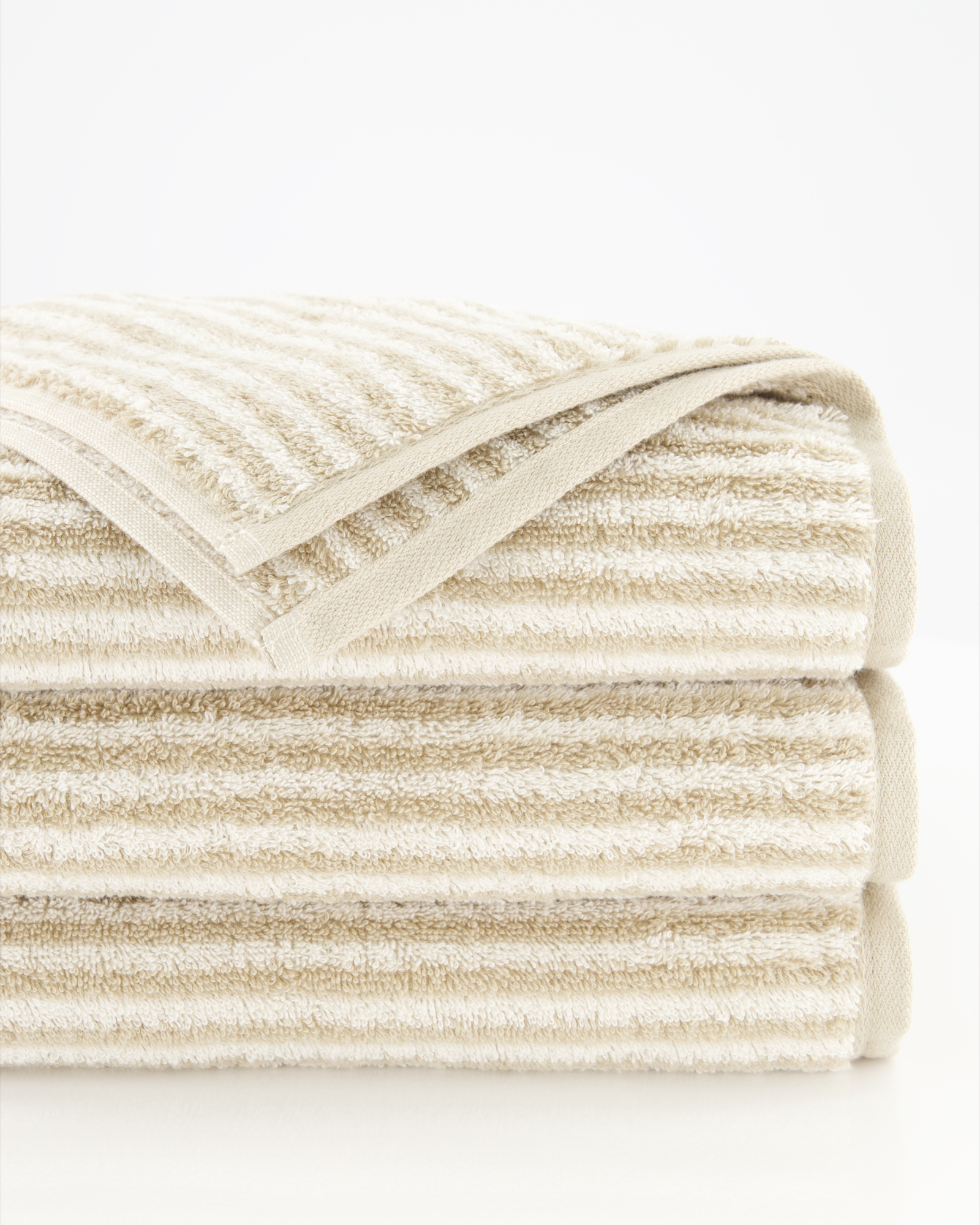 Cawö Handtücher Two-Tone Stripes 480 sand - 33