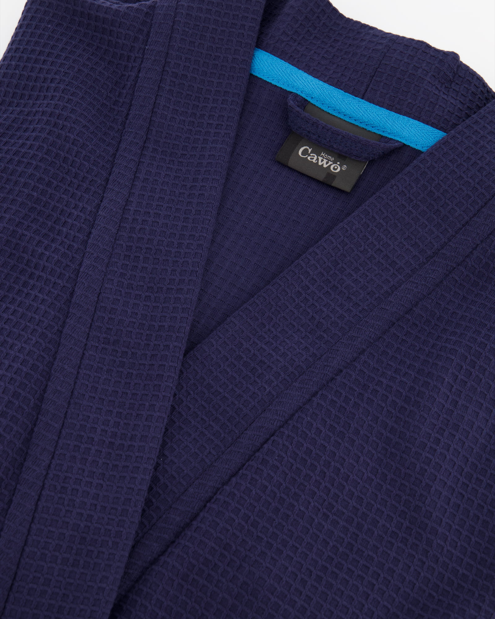 Cawö Home Herren Bademantel Kimono 816 - Farbe: marine - 14