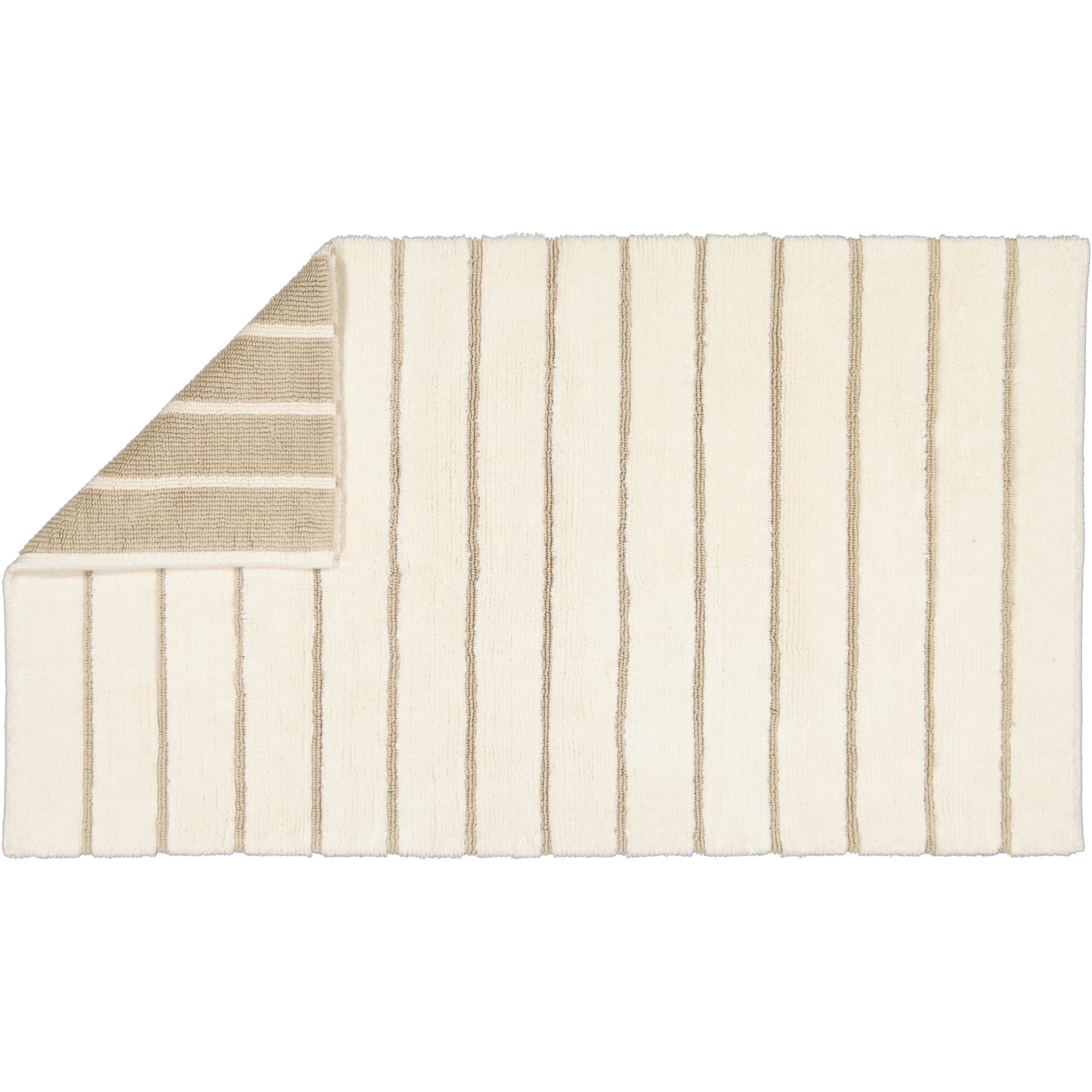 Cawö Home Badteppiche Balance Streifen 1008 natur - 33 - 70x120 cm