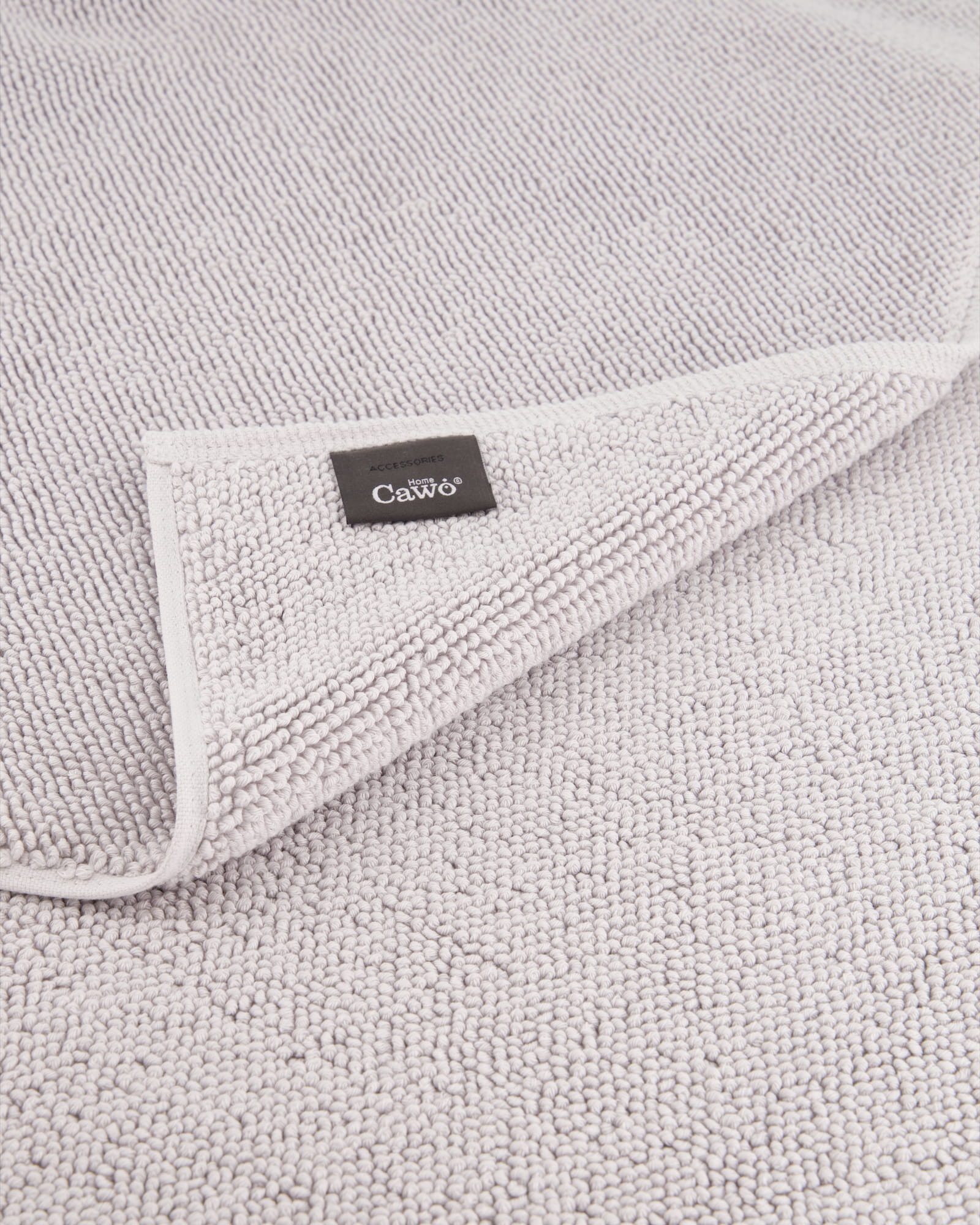 Cawö Home - Badteppich Loop 1007 - Farbe: platin - 705 - 70x120 cm