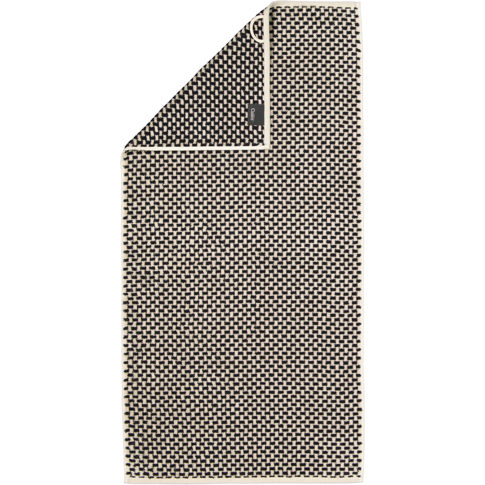 Cawö Handtücher Natural Allover 6215 - Farbe: natur-schwarz - 39
