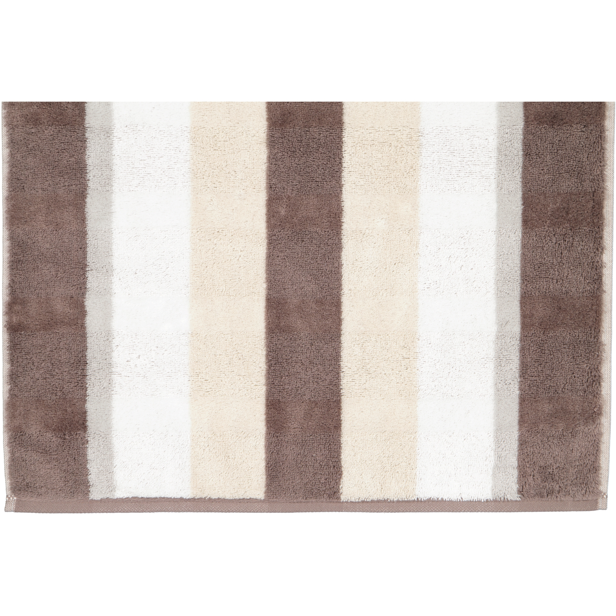 Cawö Handtücher Noblesse Stripe 1087 walnuss - 30 - Handtuch 50x100 cm