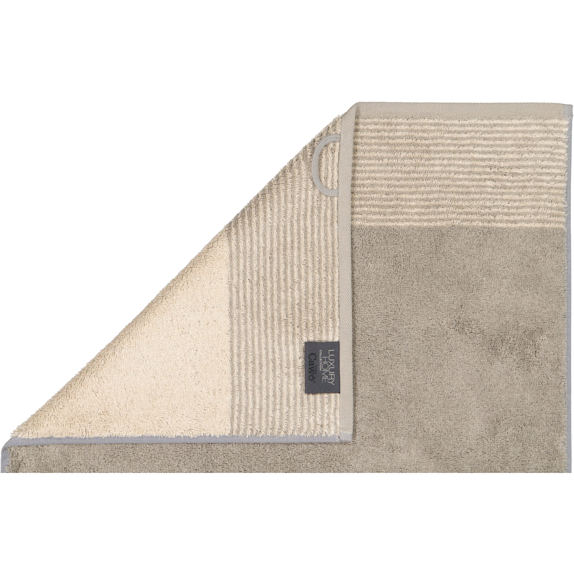 Cawö - Luxury Home Two-Tone 590 - Farbe: graphit - 70 - Handtuch 50x100 cm