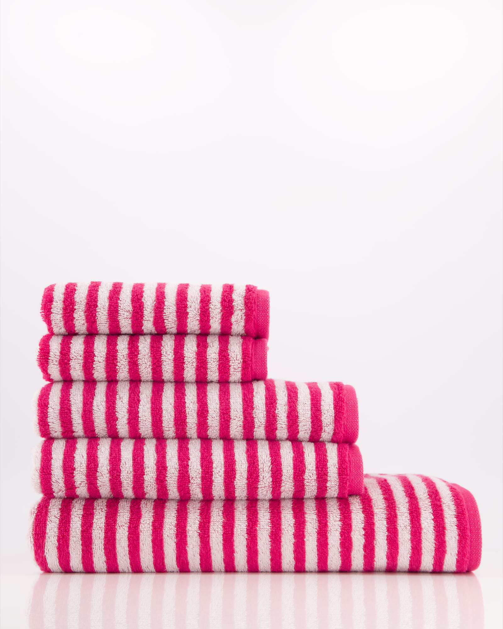 Cawö Handtücher Campus Ringel 955 pink - 22
