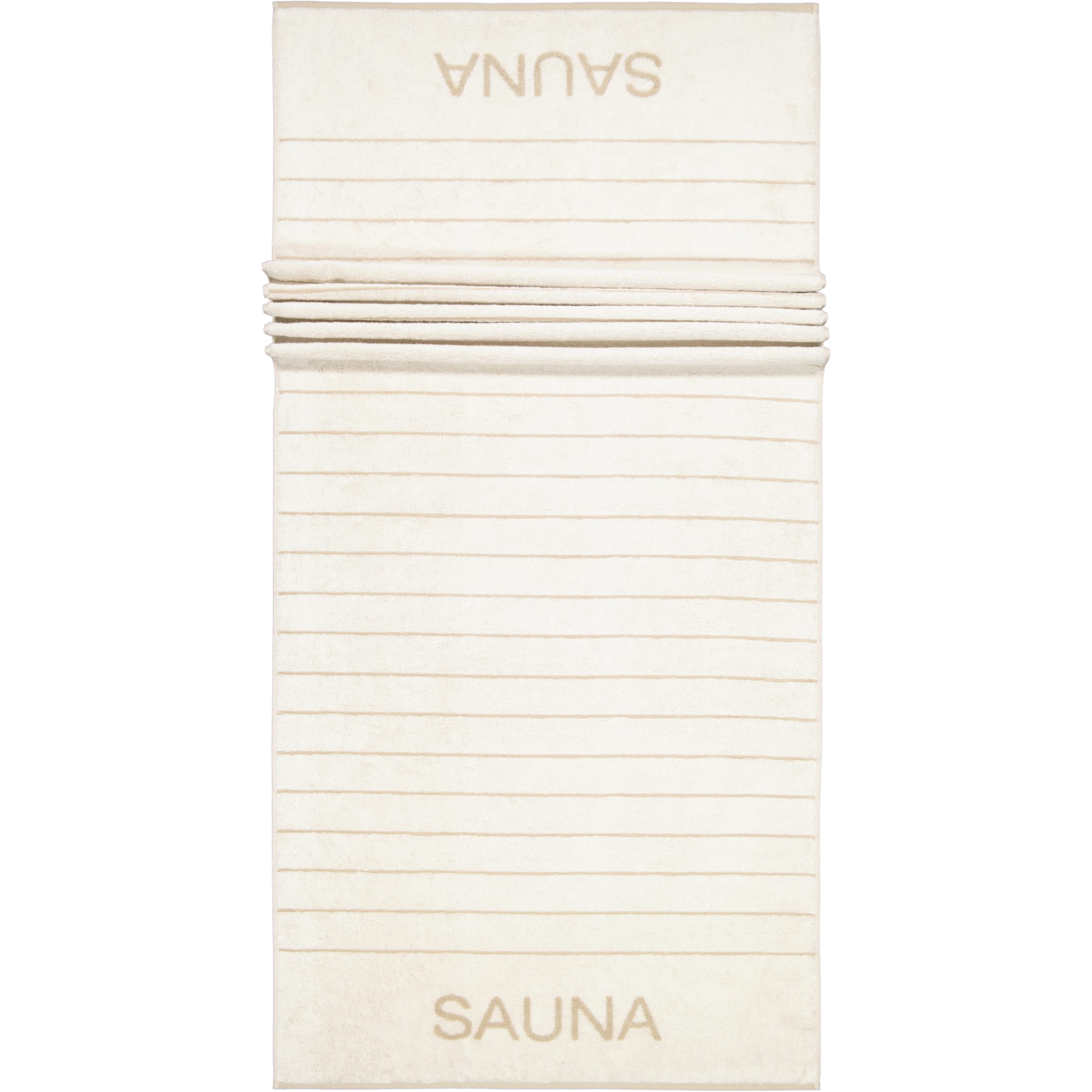Cawö Saunatücher Balance Doubleface 6237 natur - 33 - 80x200 cm