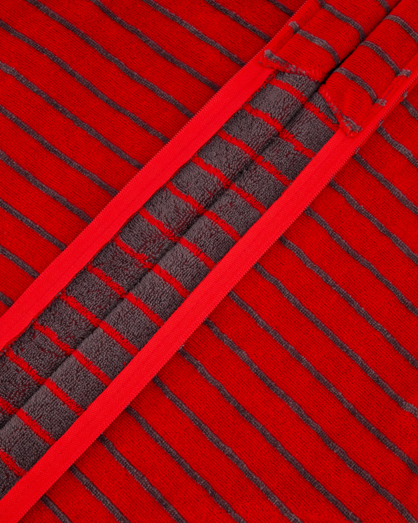 Cawö - Damen Bademantel Kapuze Reißverschluss Shades 1492 - Farbe: rot - 27