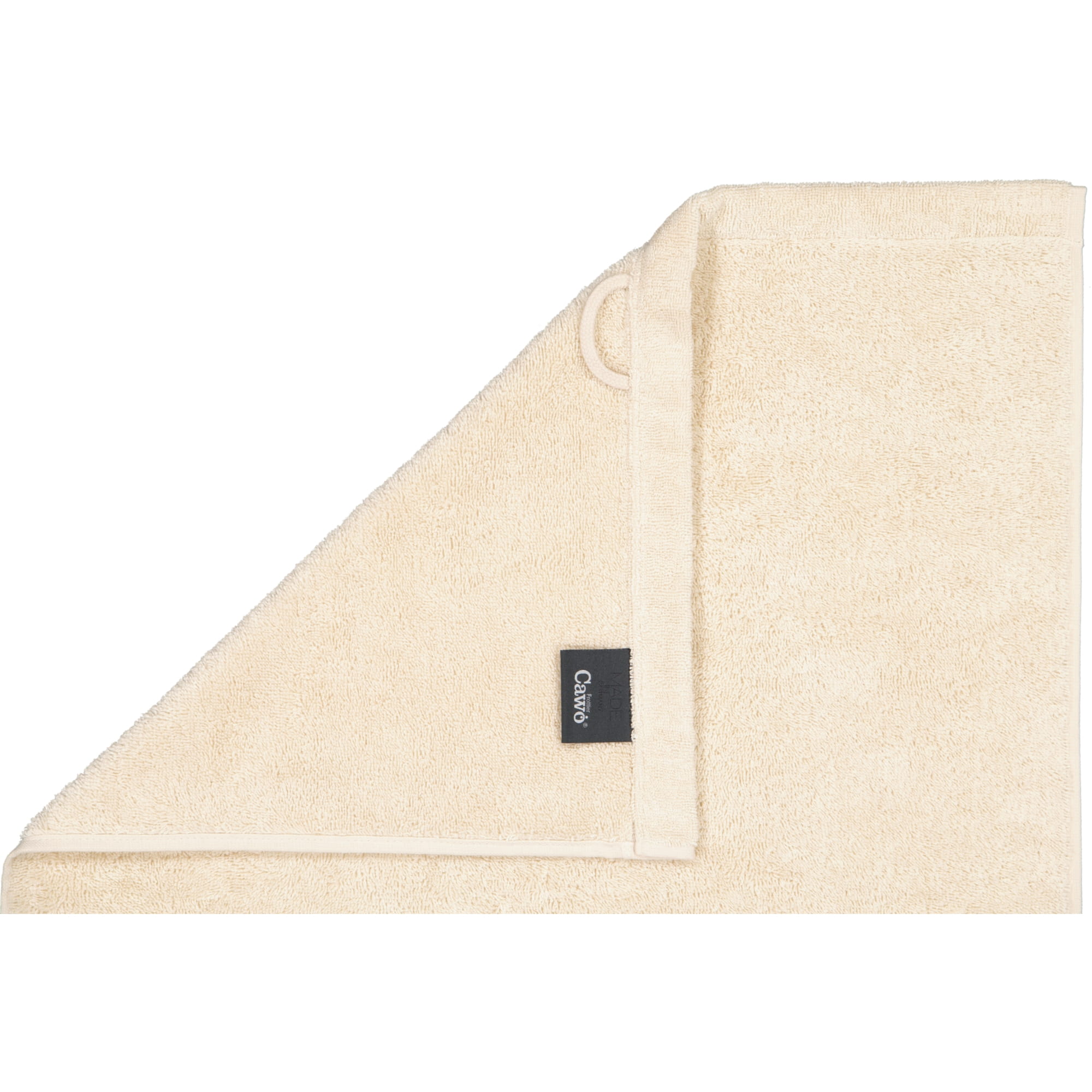 Cawö Handtücher Lifestyle Uni 7007 beige - 370 - Seiflappen 30x30 cm