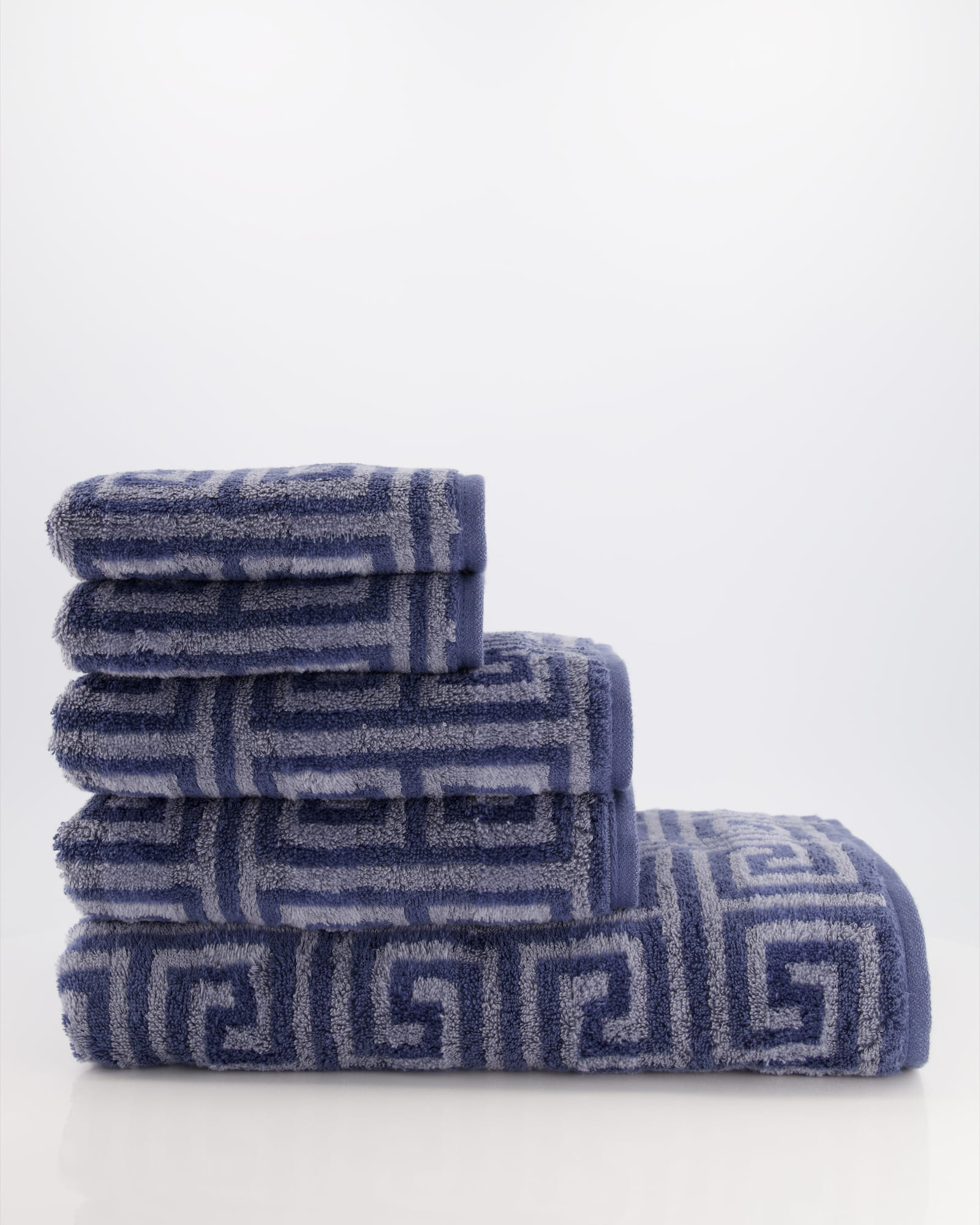 Cawö Handtücher Noblesse Elegance Allover 1088 nachtblau - 11 - Gästetuch 30x50 cm