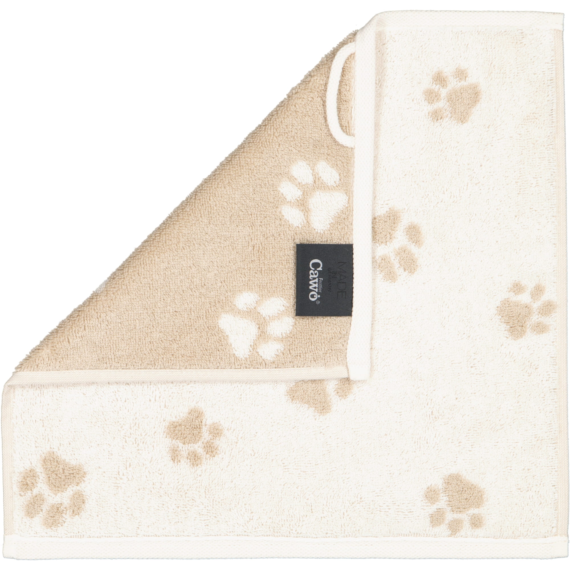 Cawö Seiftücher WE LOVE DOGS Mix 6249 3er Set Natur-Beige - 33 - 30x30 cm