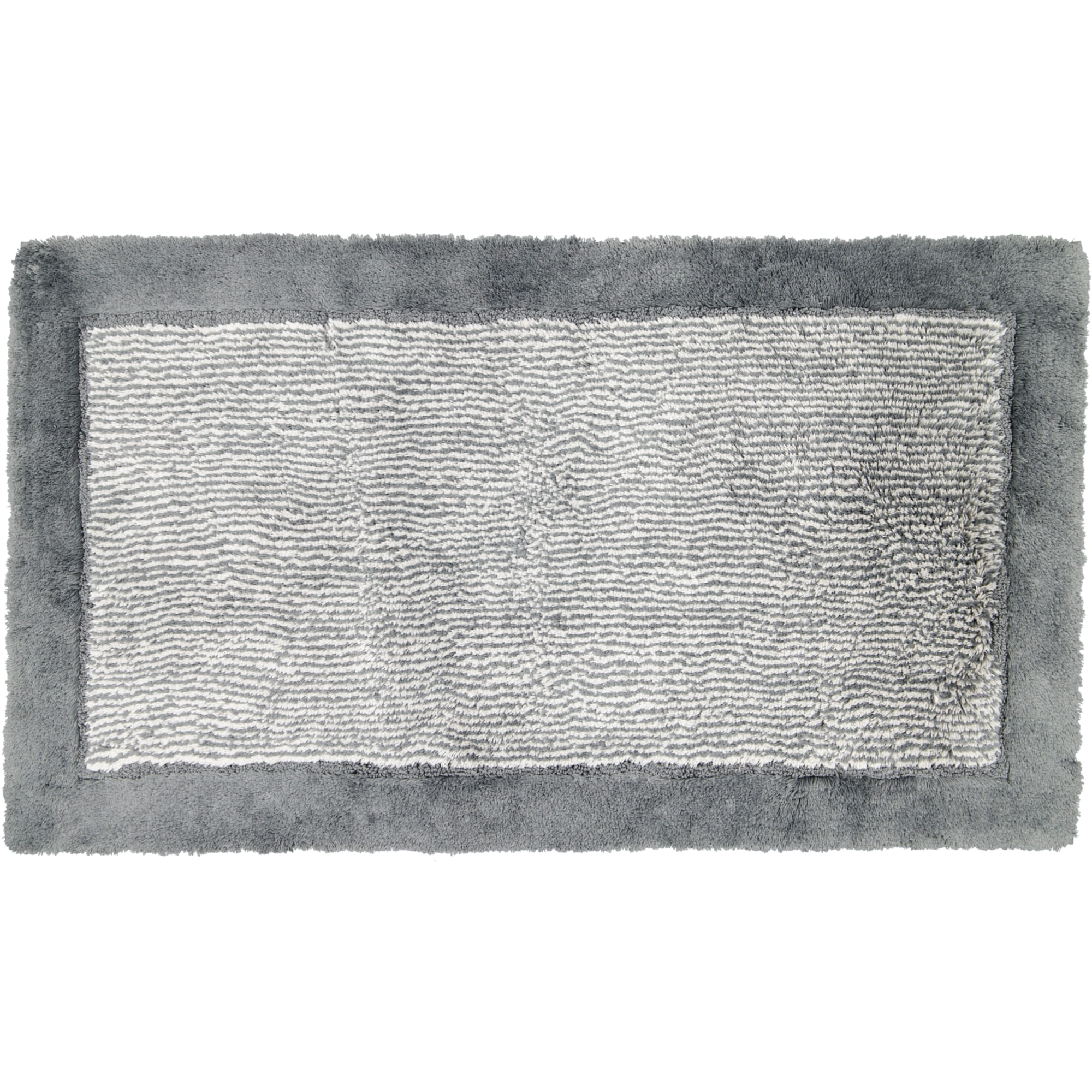 Cawö Home - Badteppich Luxury Home Two-Tone 590 - Farbe: schiefer - 77 - 70x120 cm