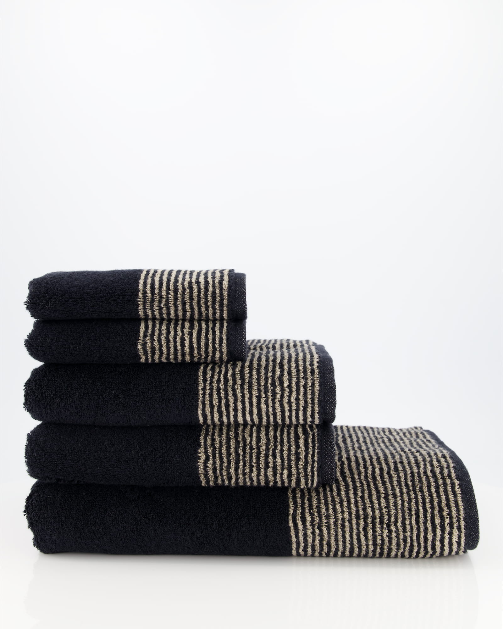 Cawö Handtücher Luxury Home Two-Tone 590 schwarz - 93