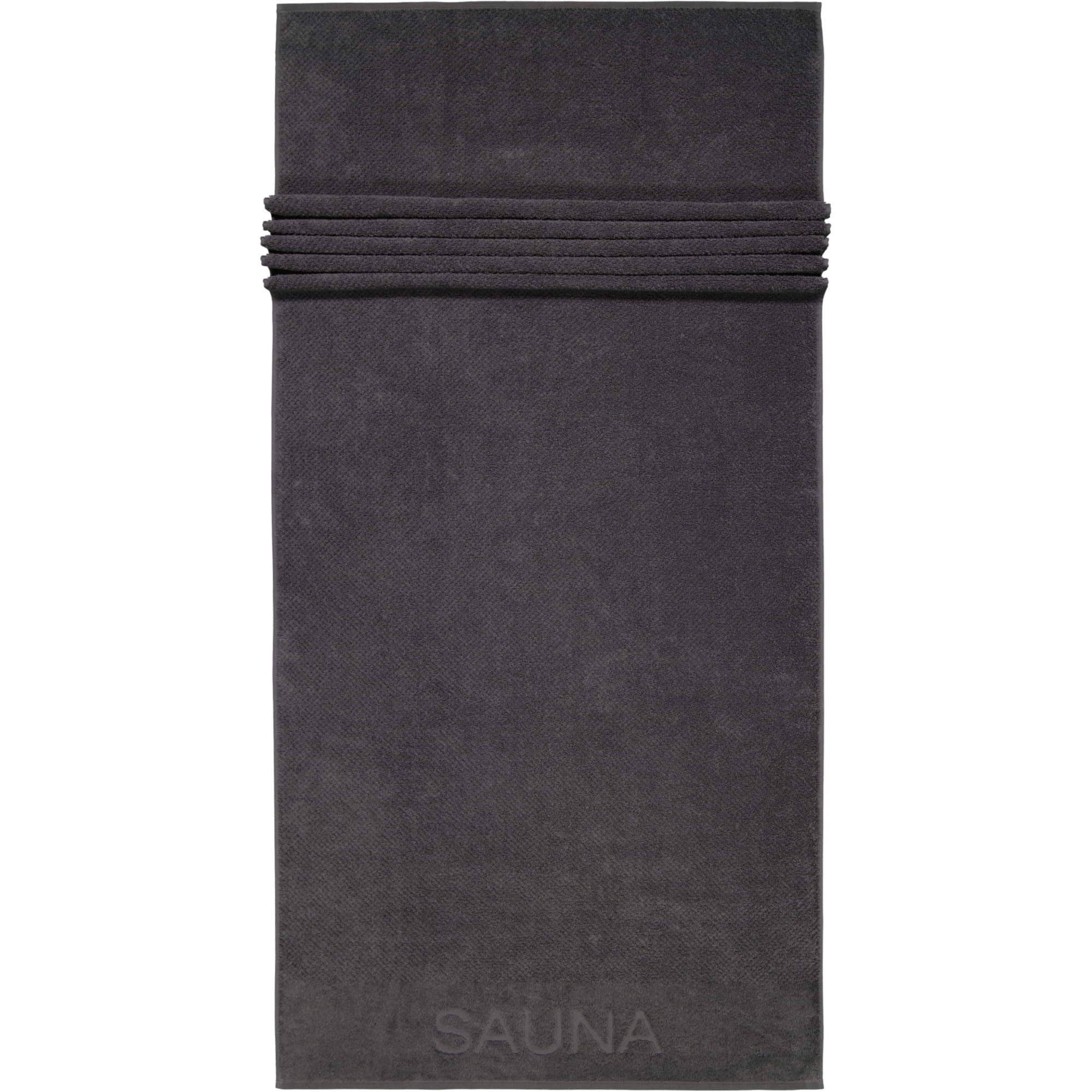 Cawö Saunatücher Pure 6501 basalt - 740 - 80x200 cm