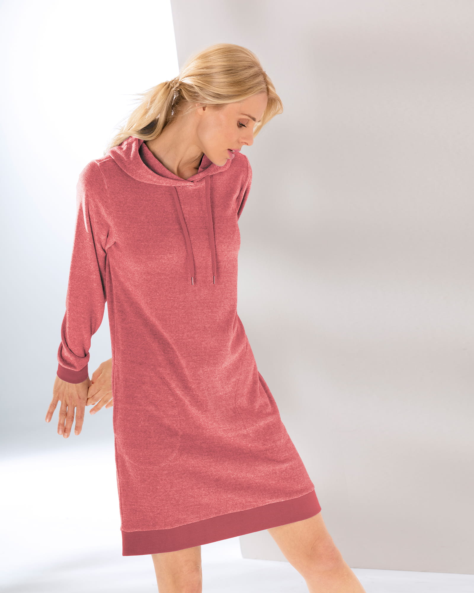 Cawö Home Hoodie 818 - Farbe: koralle - 22 - XS