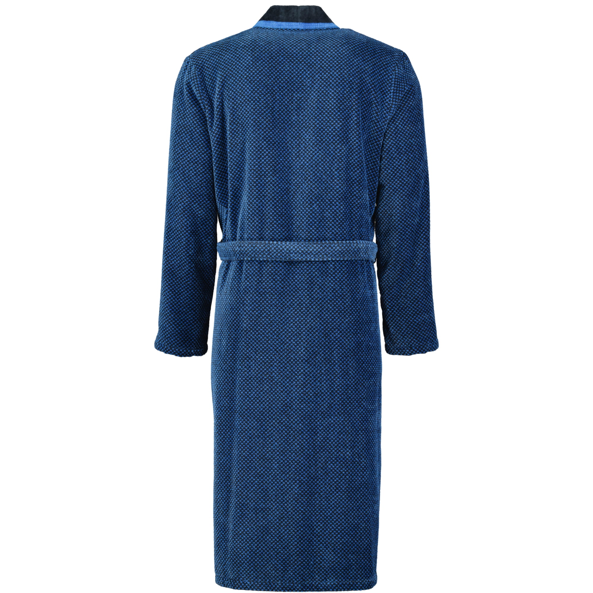 Cawö - Herren Bademantel Kimono 4839 - Farbe: blau/schwarz - 19 - M