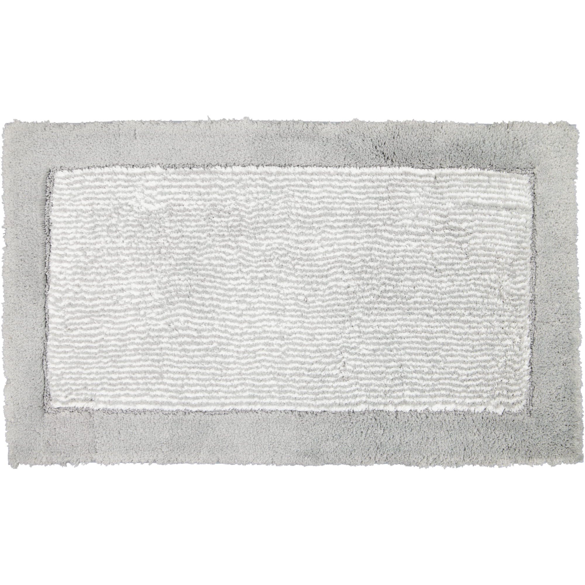 Cawö Home - Badteppich Luxury Home Two-Tone 590 - Farbe: platin - 76 - 60x100 cm