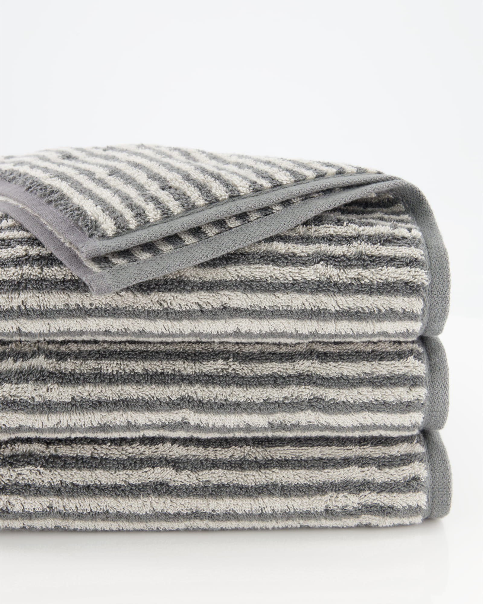 Cawö Handtücher Two-Tone Stripes 480 schiefer - 77