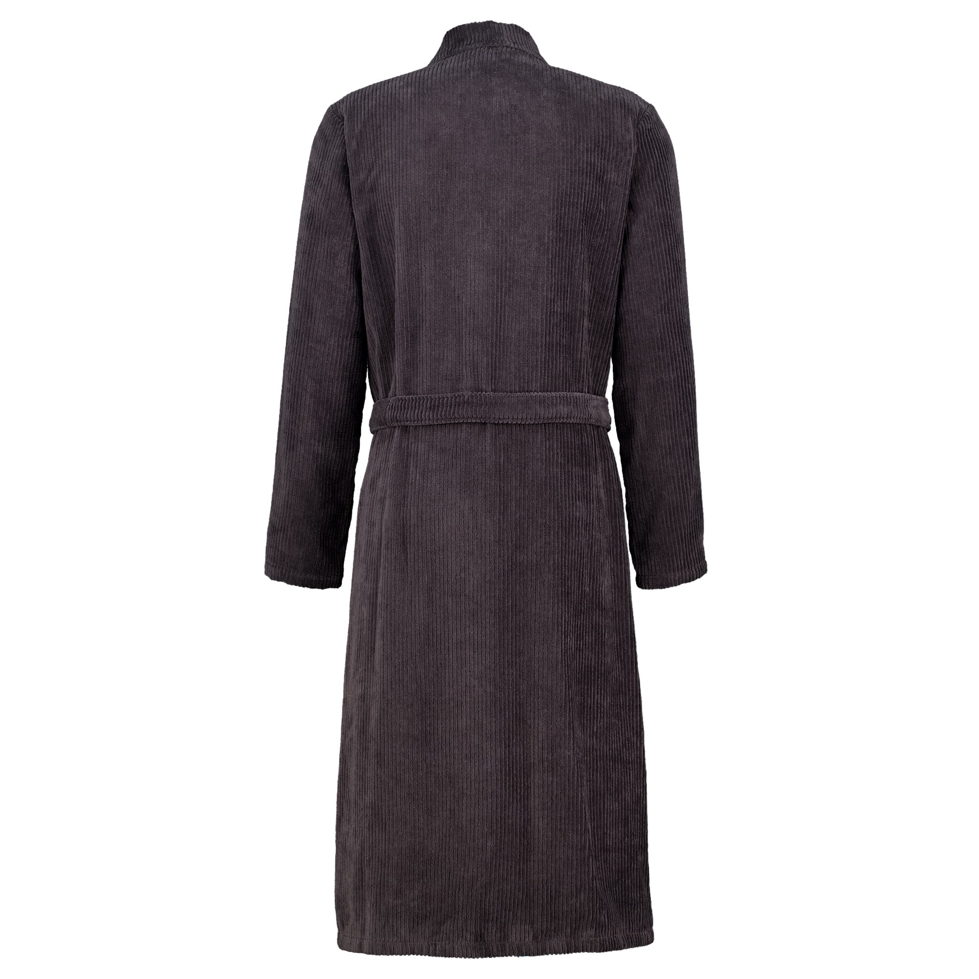 Cawö Bademäntel Herren Kimono Cord-Optik 6540 basalt - 740