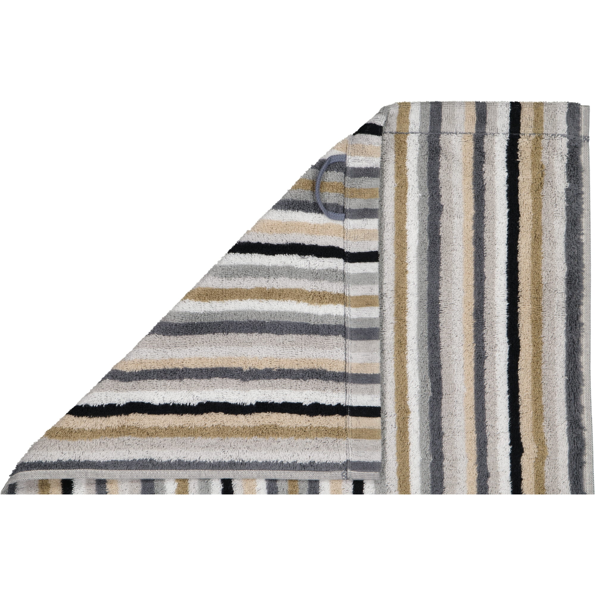Cawö - Life Style Streifen 7048 - Farbe: 37 - kiesel - Gästetuch 30x50 cm